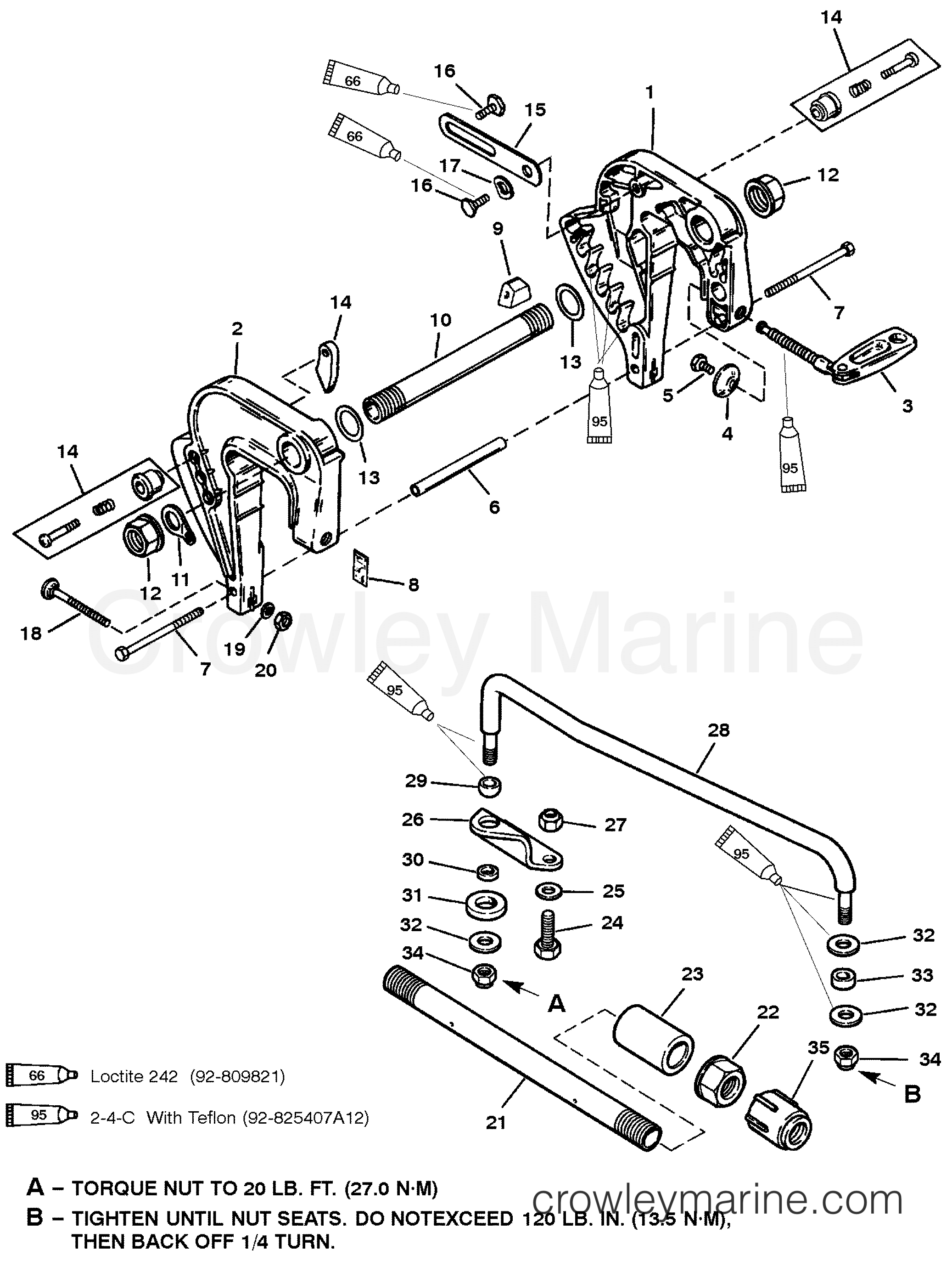 1998 Outboard 9.9 [MLH 4] - 7F10213GF - CLAMP BRACKET