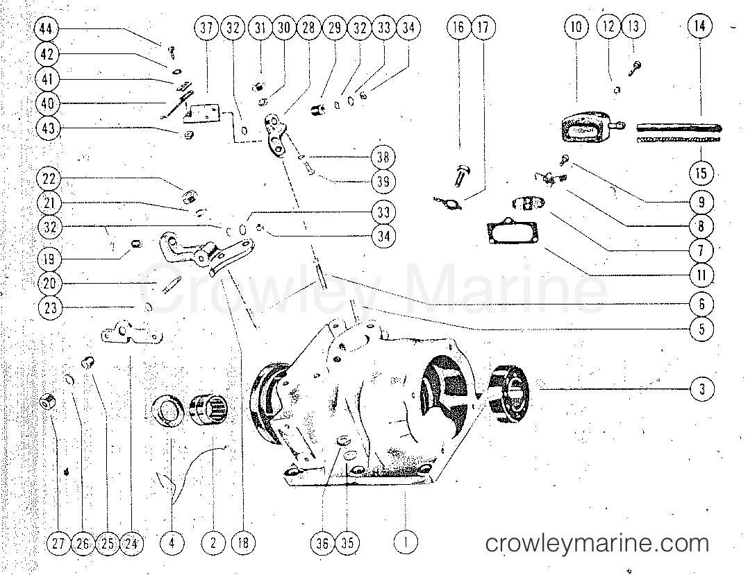 All Years Outboard MARK 20H - All Models - CRANKCASE ASSEMBLY