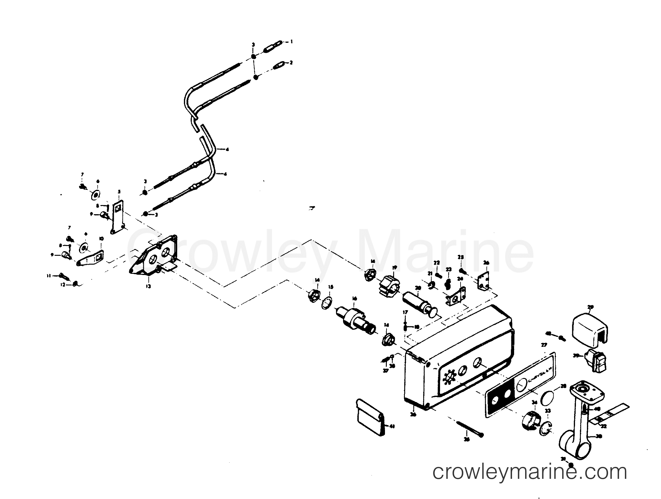 1979 Outboard 115 - H1154B79A - REMOTE CONTROL
