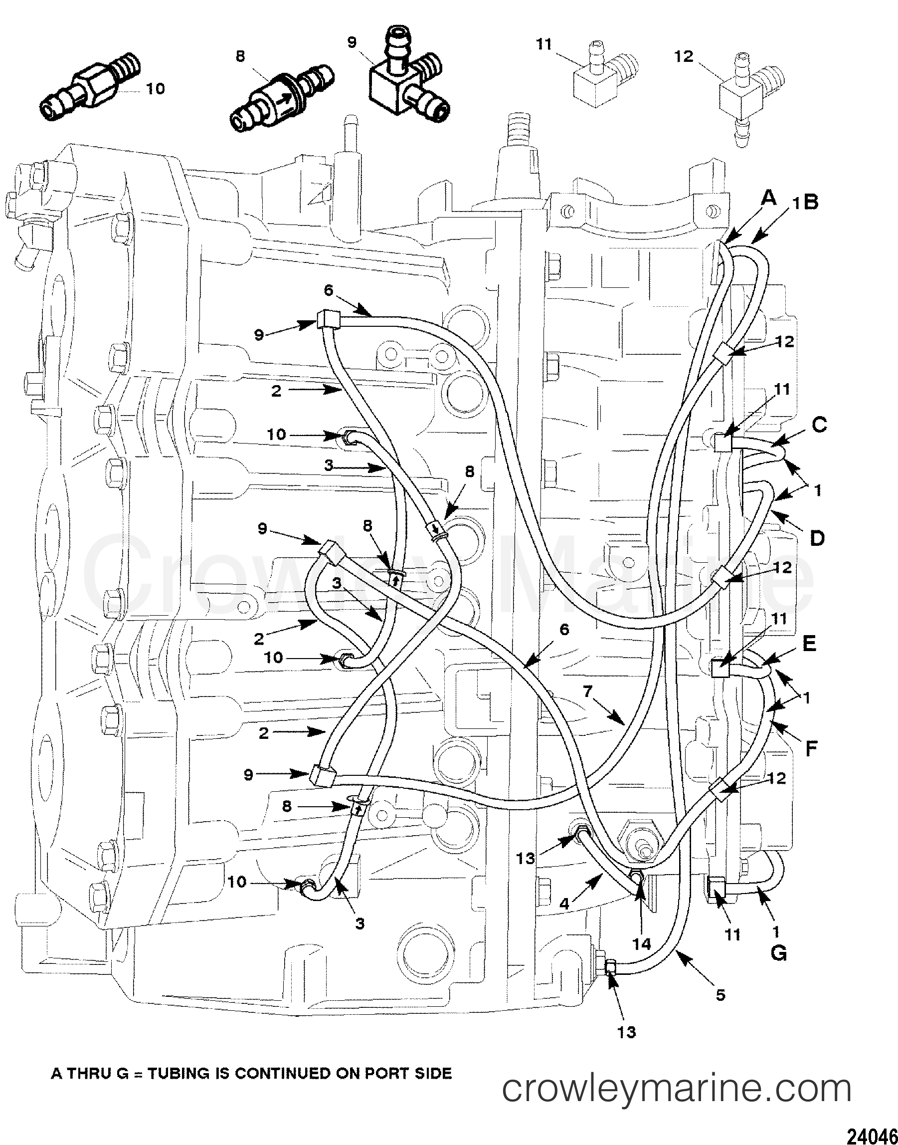 1999 Outboard 225 [XL] - 722542AHD - BLEED SYSTEM(STARBOARD)