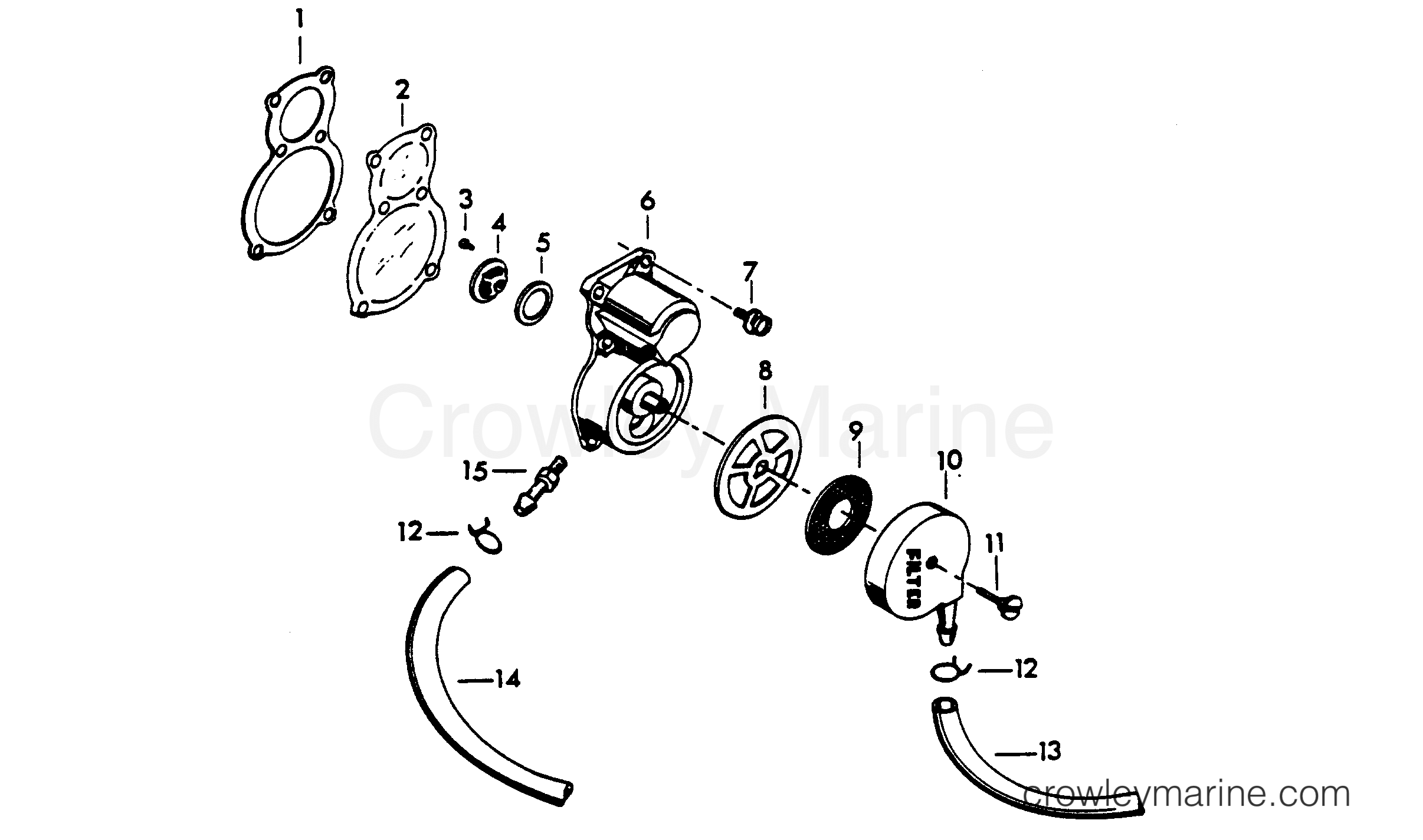 1982 Outboard 30 - 307B2E - FUEL PUMP