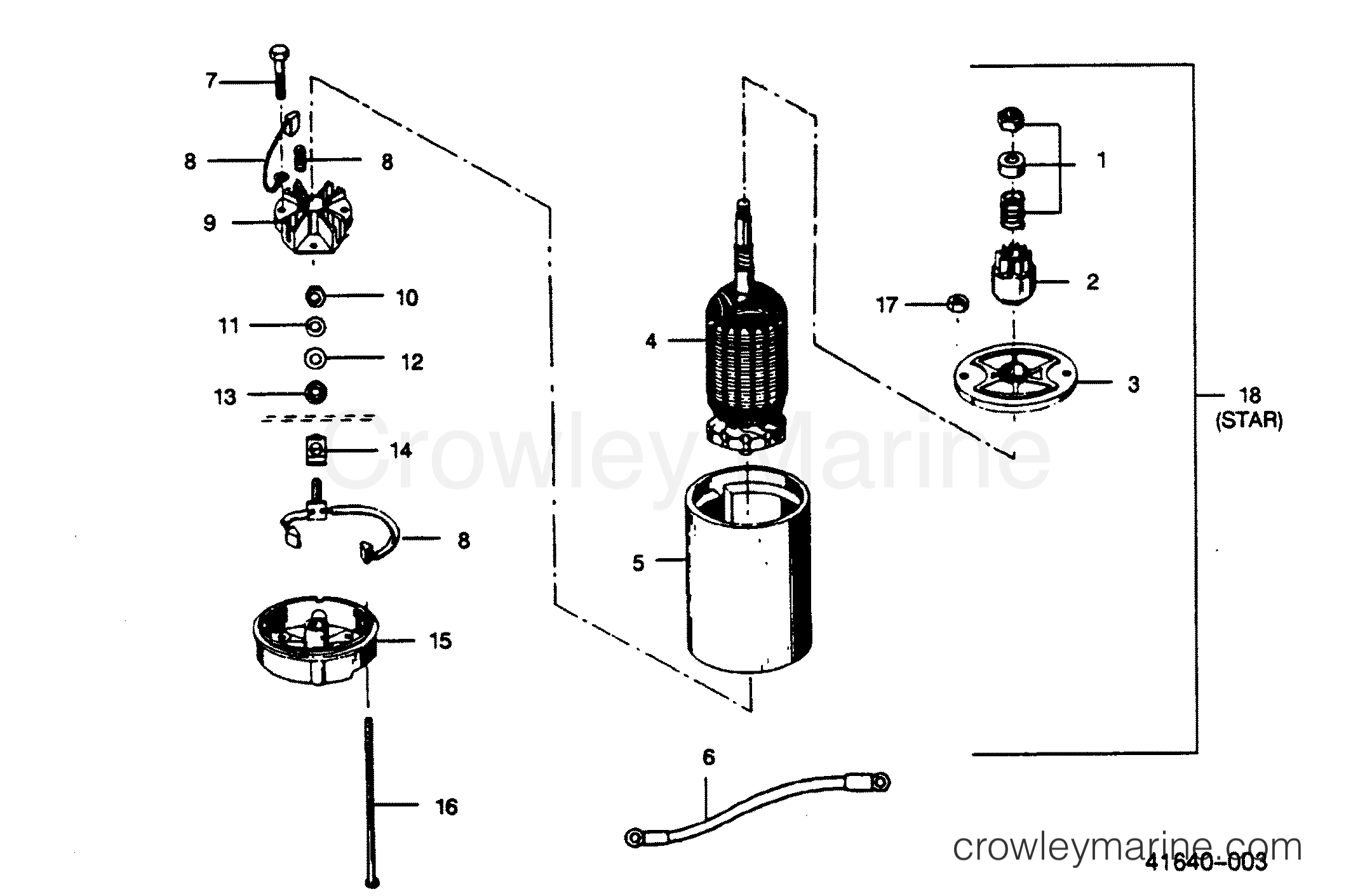 1989 Outboard 50 - 507A9D [Force] - ELECTRIC STARTER