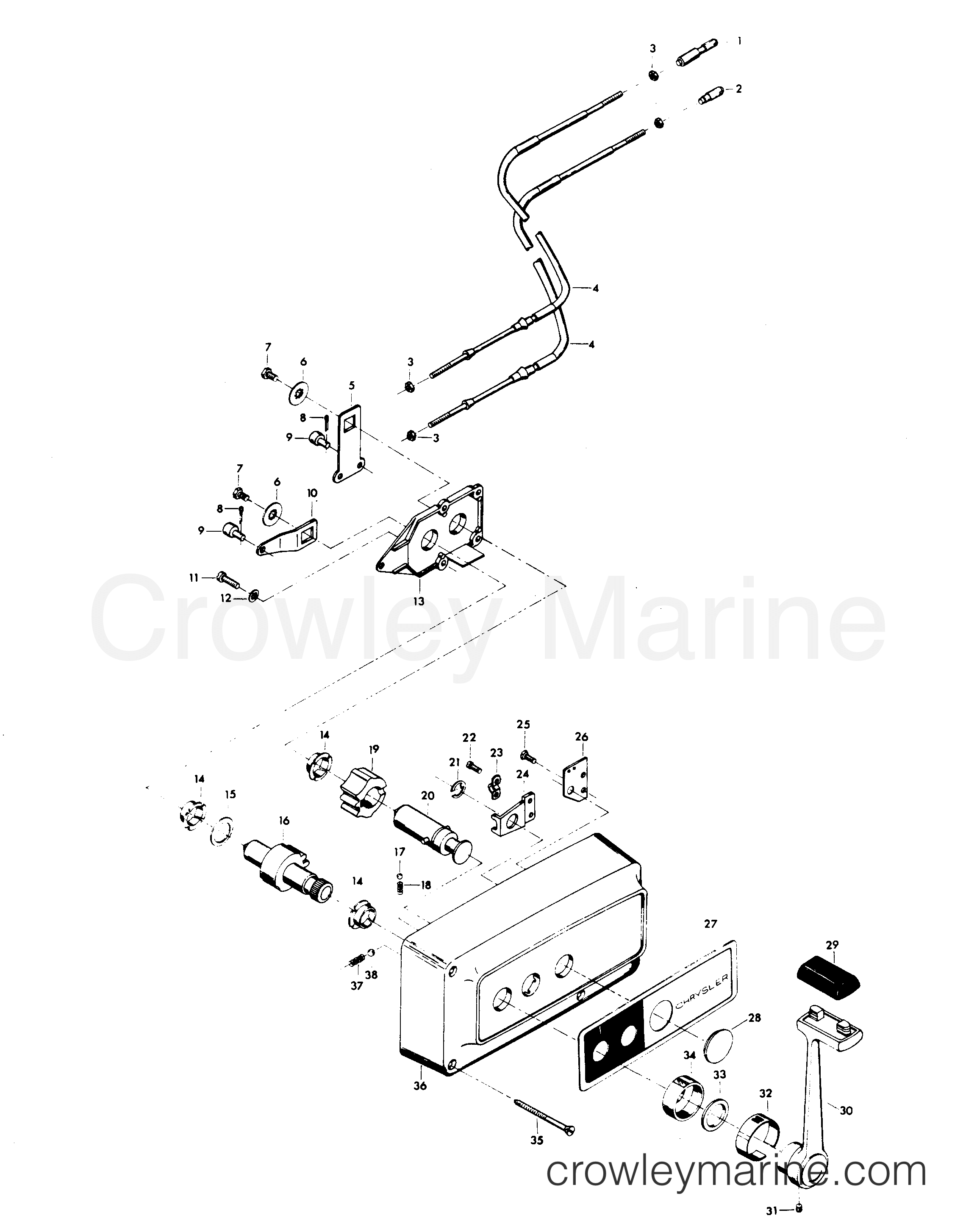 1982 Outboard 55 - 559H2P - REMOTE CONTROL