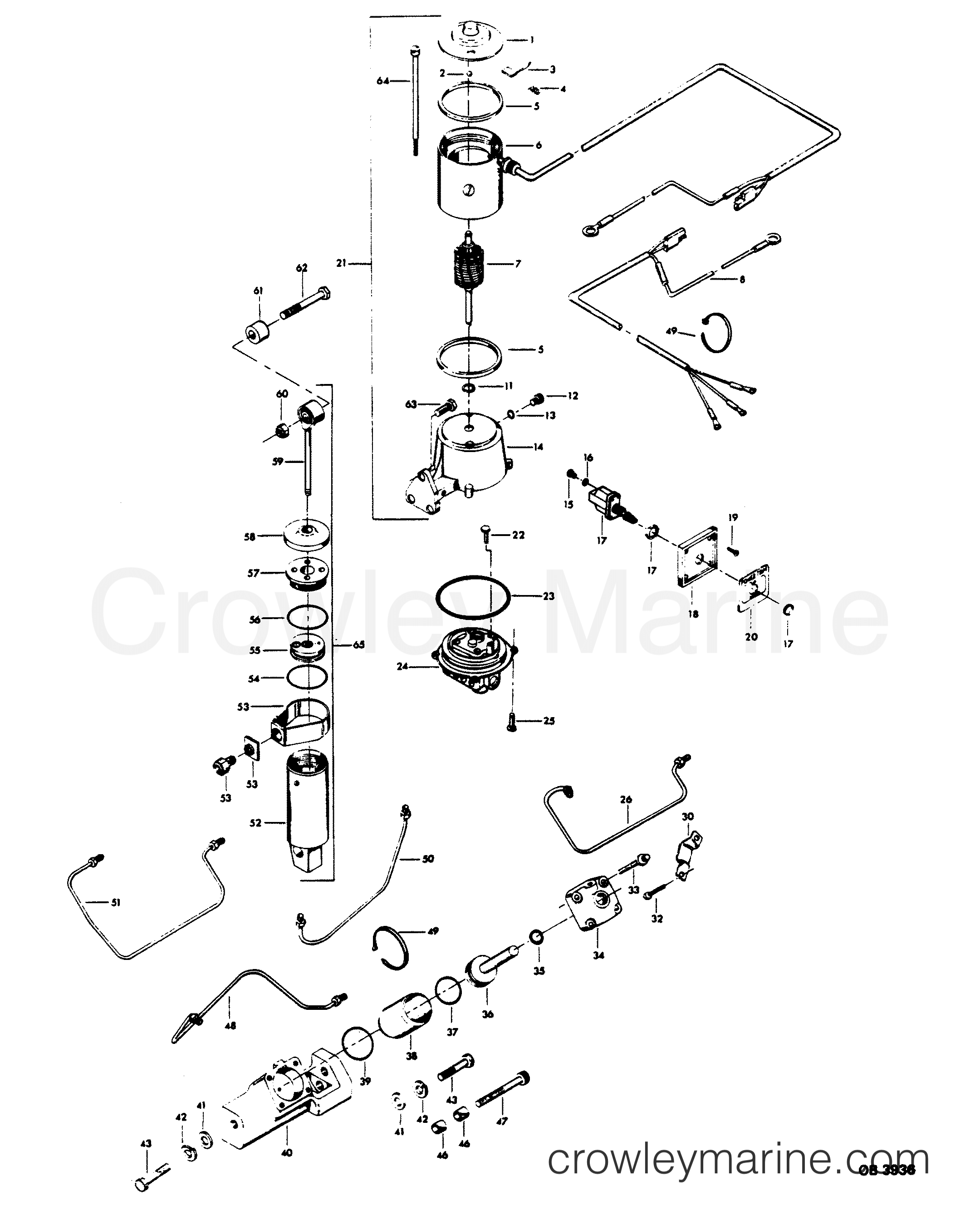 1985 Outboard 60 - 608F5A [Force] - POWER TRIM