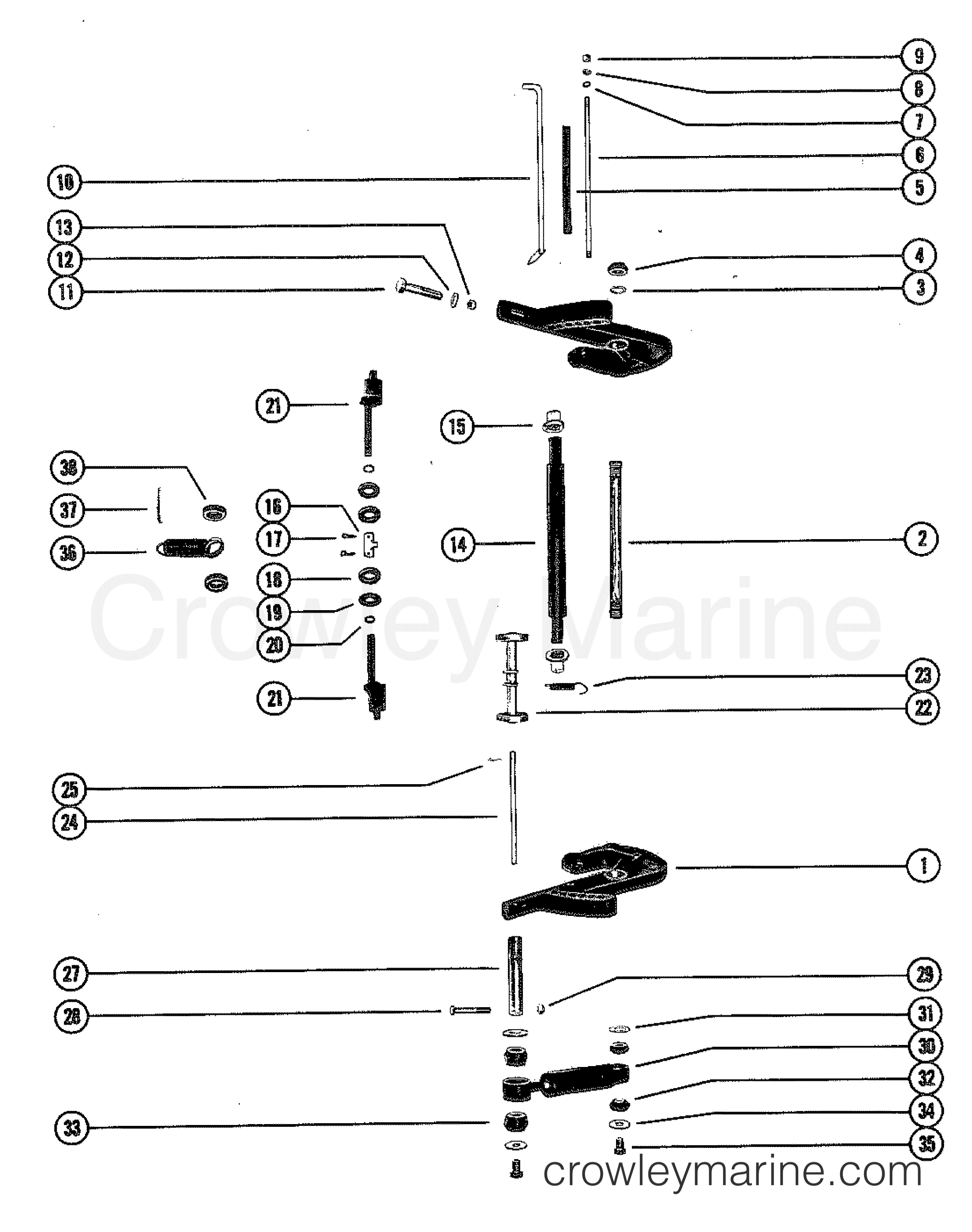 1982 Outboard 90 [EL] - 1090522 - TRANSOM BRACKET
