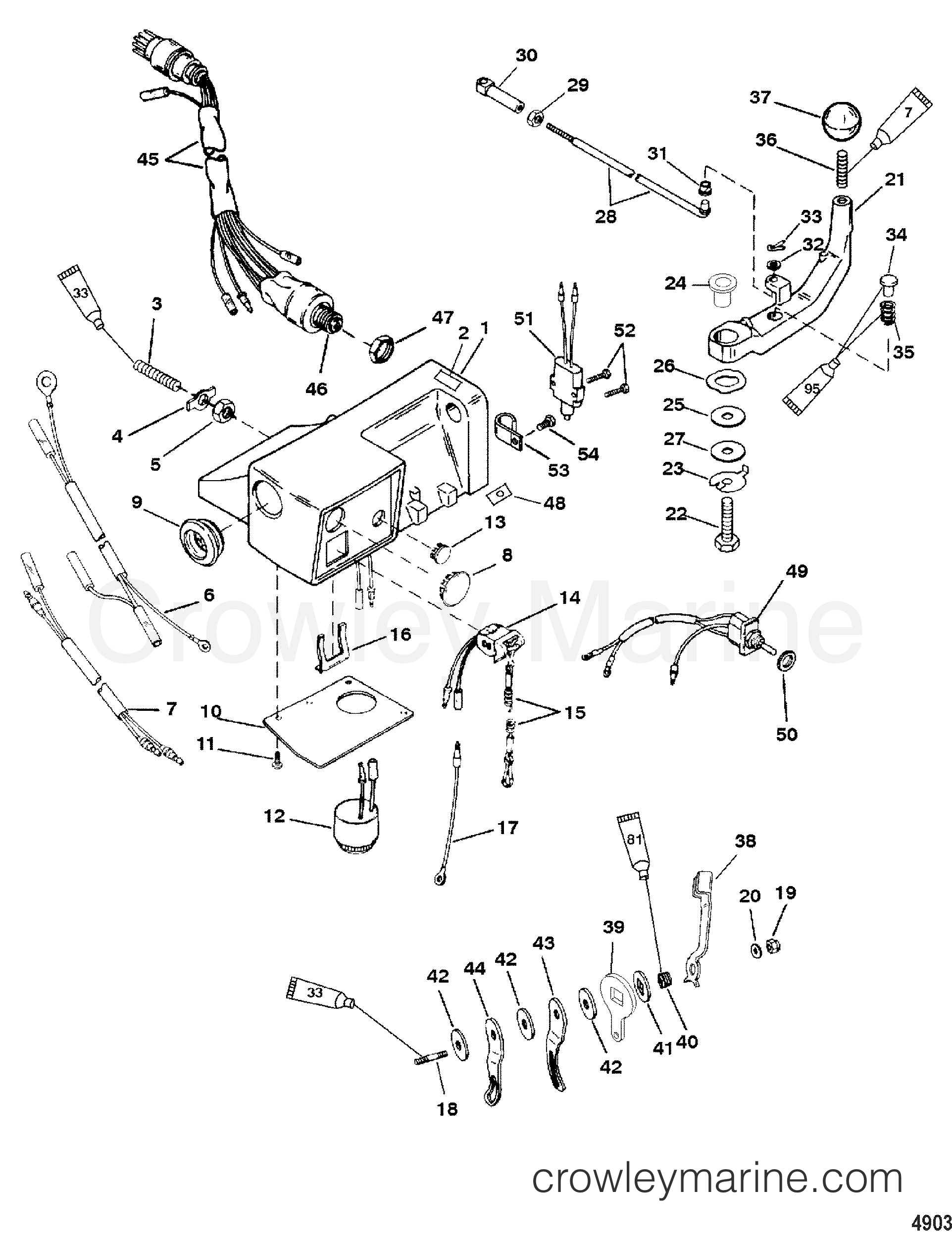 2006 Outboard 55 [ML] - 7055217UB - STEERIG HANDLE KIT