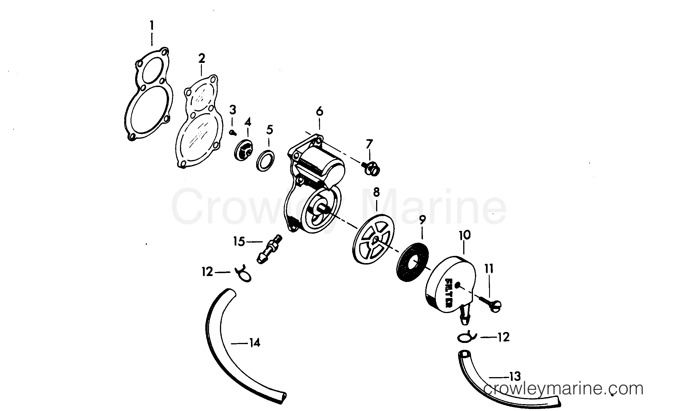 1981 Outboard 30 - 307B1D - FUEL PUMP