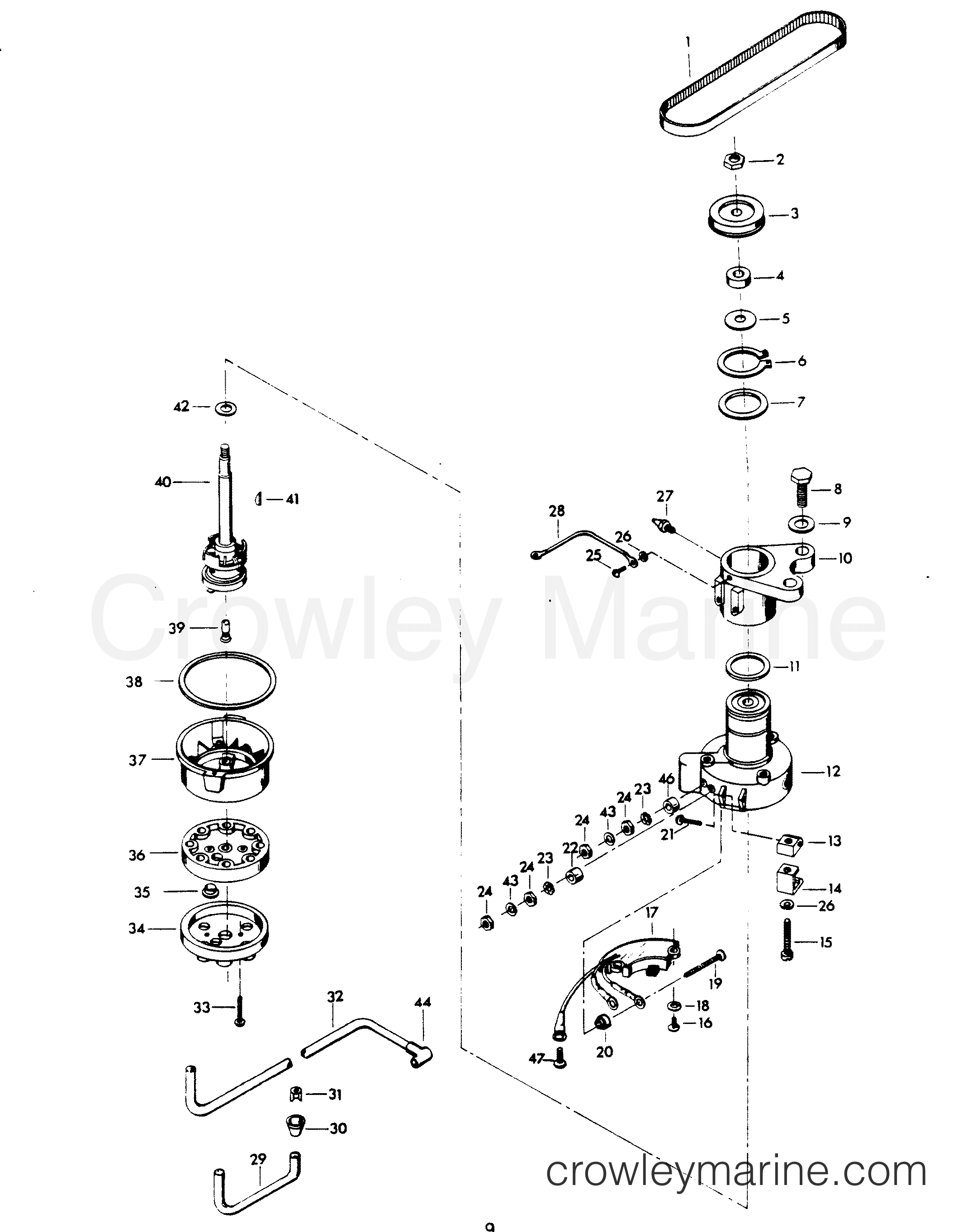 1979 Outboard 115 - H1157B79B - DISTRIBUTOR