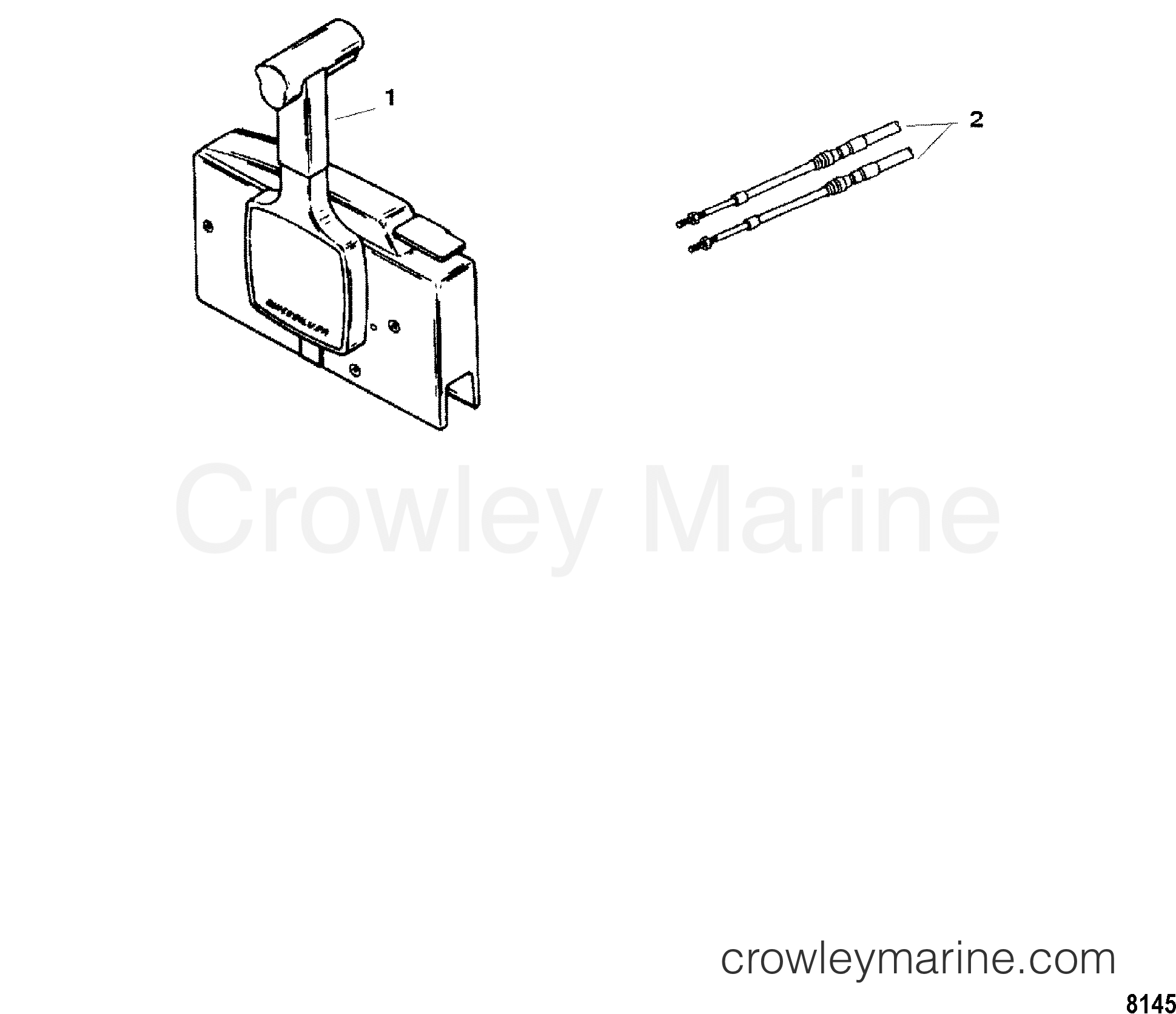 THROTTLE SHIFT CABLES 2006 Outboard 4 [M 4] 7F042016B Crowley Marine