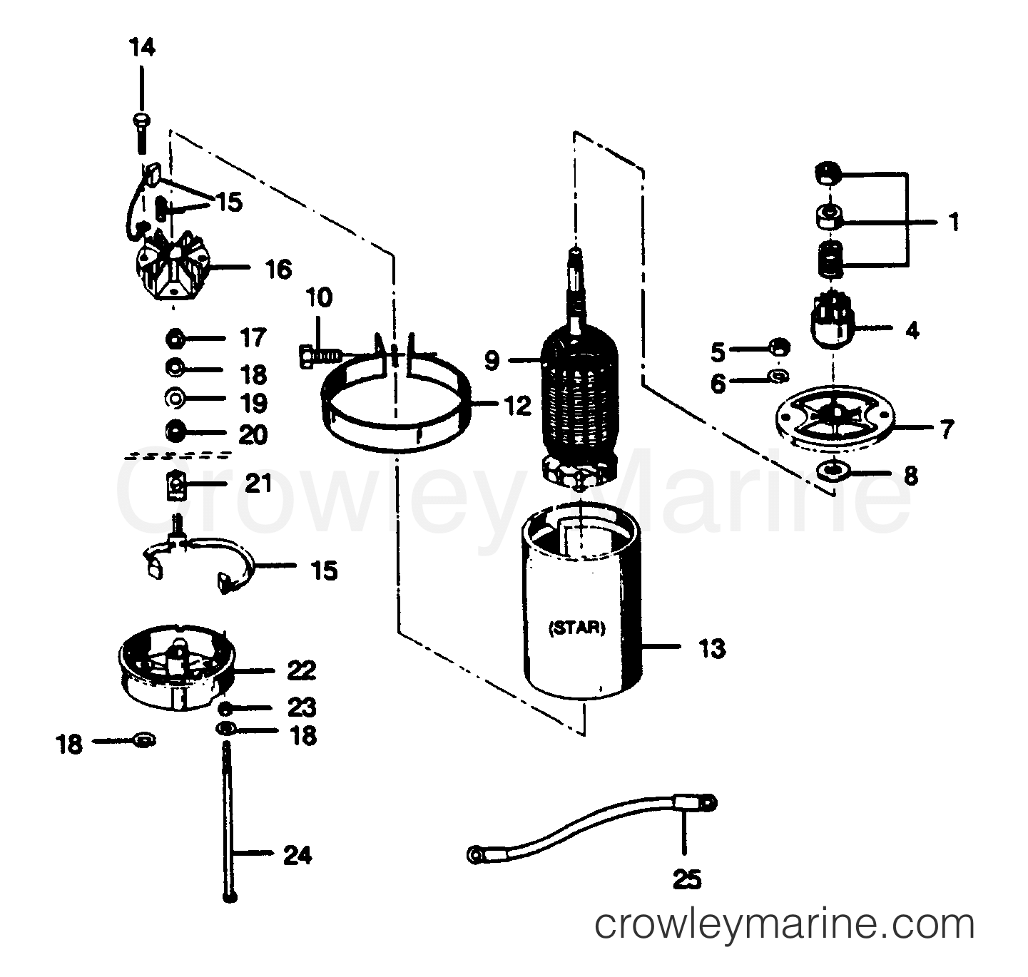 1989 Outboard 35 - 357F9C [Force] - ELECTRIC STARTER
