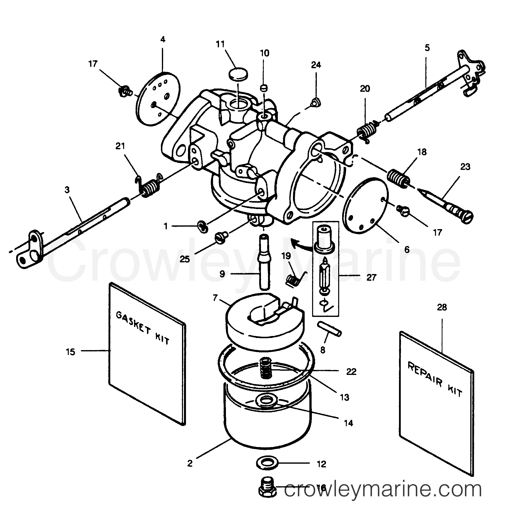 1989 Outboard 85 - 856F9G [Force] - CARBURETOR