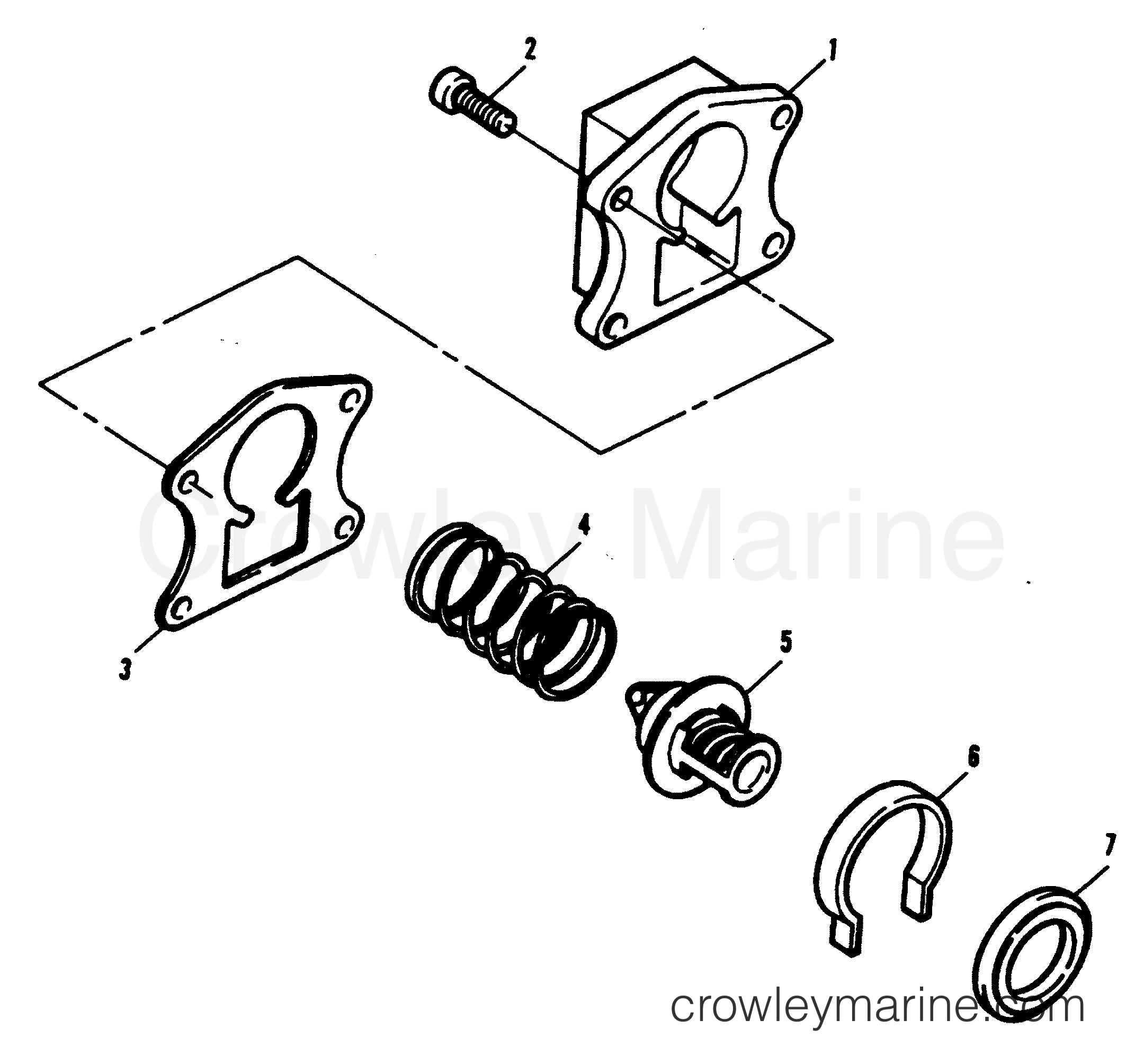 1991 Outboard 120 - H1208F91E [E] - THERMOSTAT