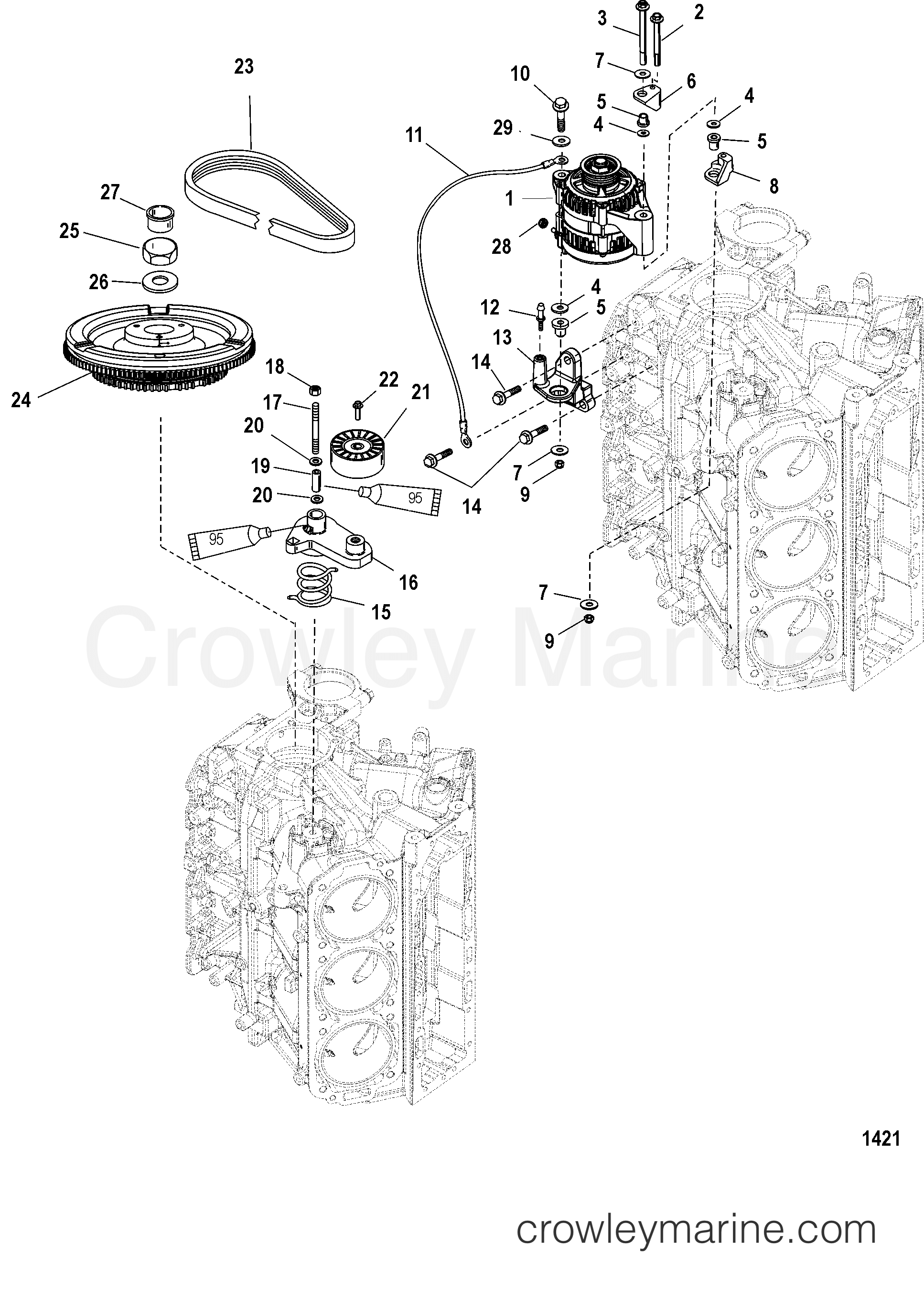 FLYWHEEL/ALTERNATOR 2006 Outboard 150DFI [L PRO XS] 1150P73EY