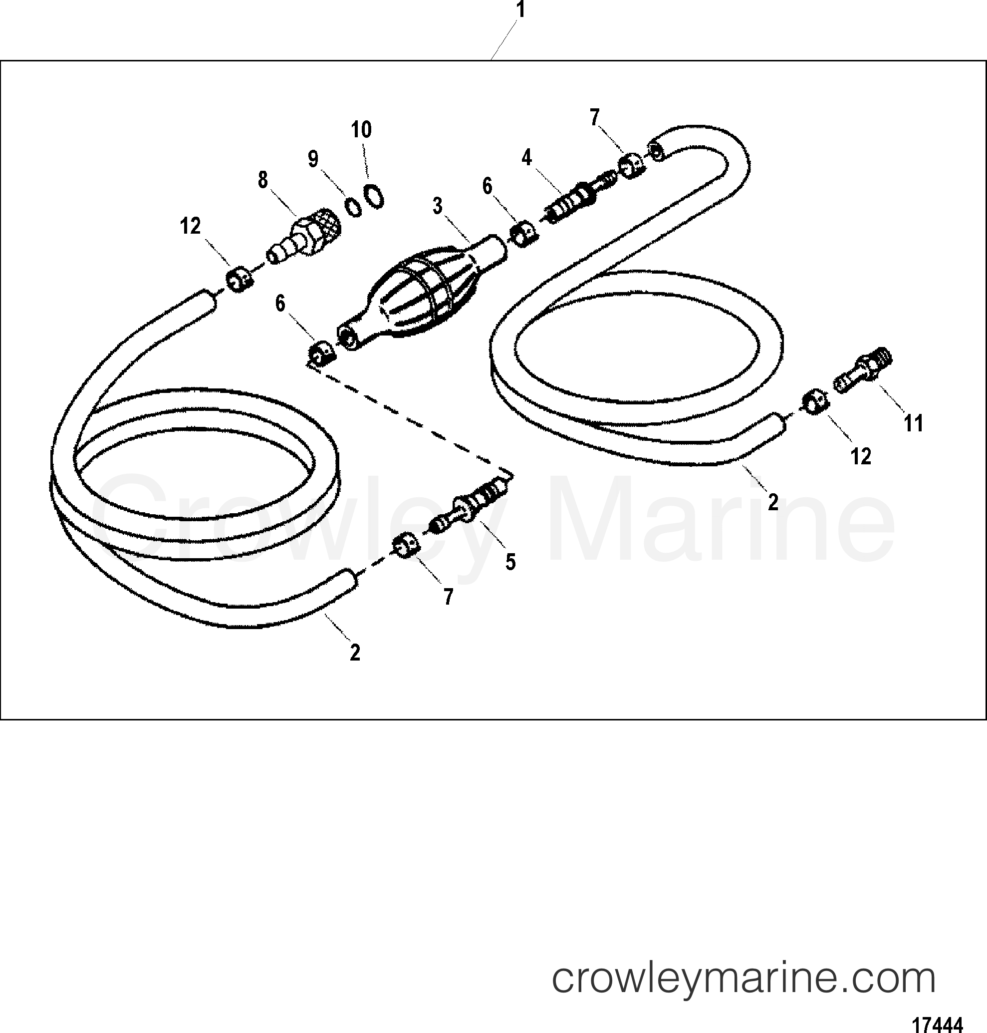 FUEL LINE ASSEMBLY (COUPLER DISCONNECTDESIGN I) Various Years