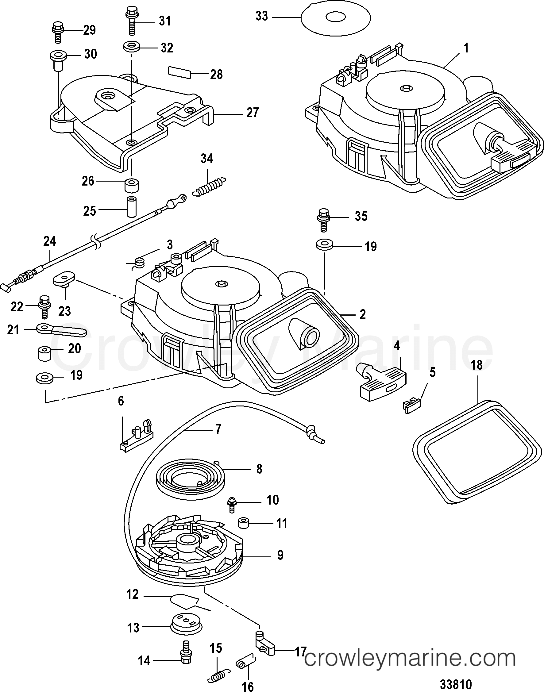 2008 Outboard 20 [EL 4] - 7F20312ZK - RECOIL STARTER