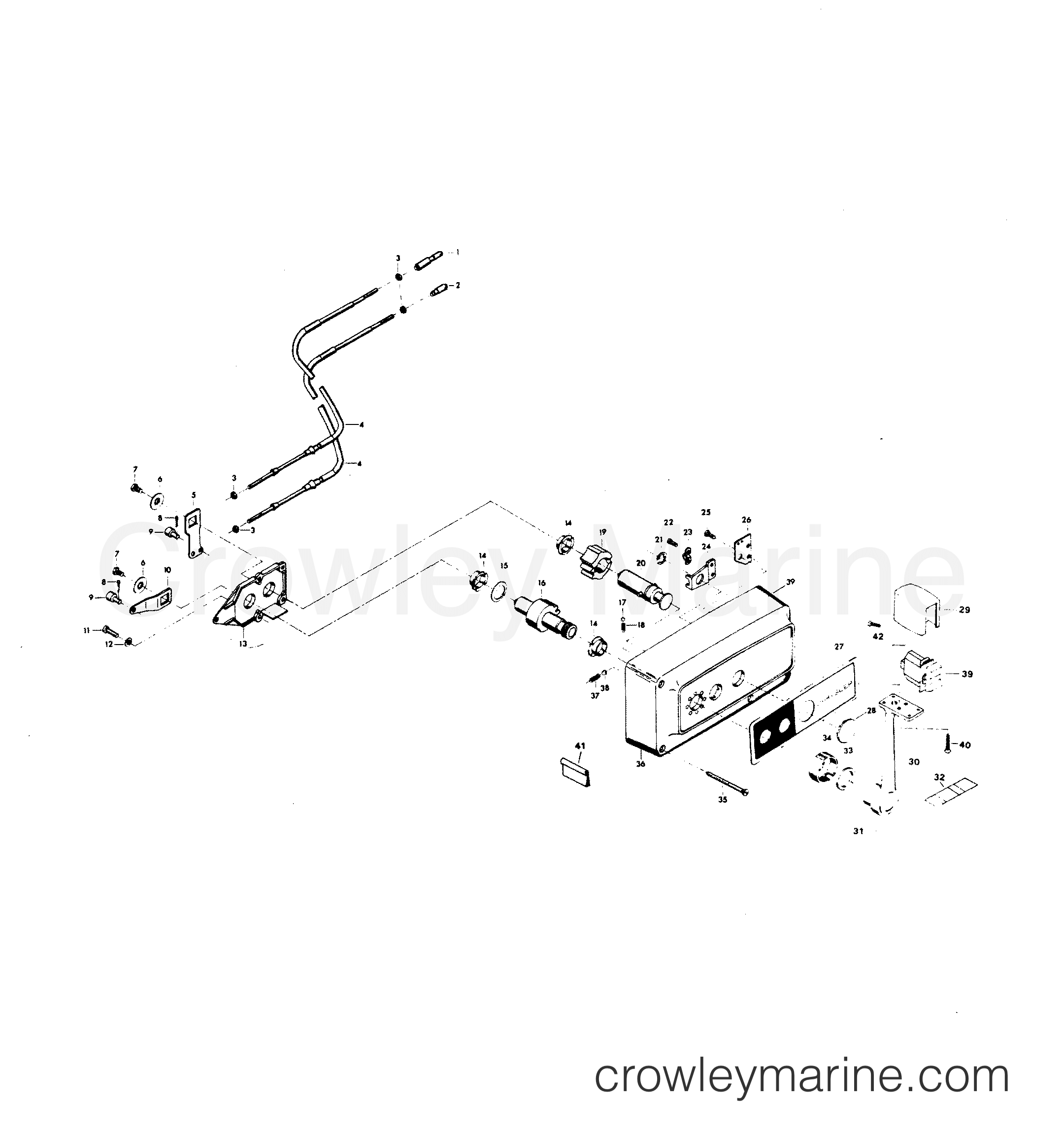 1981 Outboard 100 - H1006B81C - REMOTE CONTROL