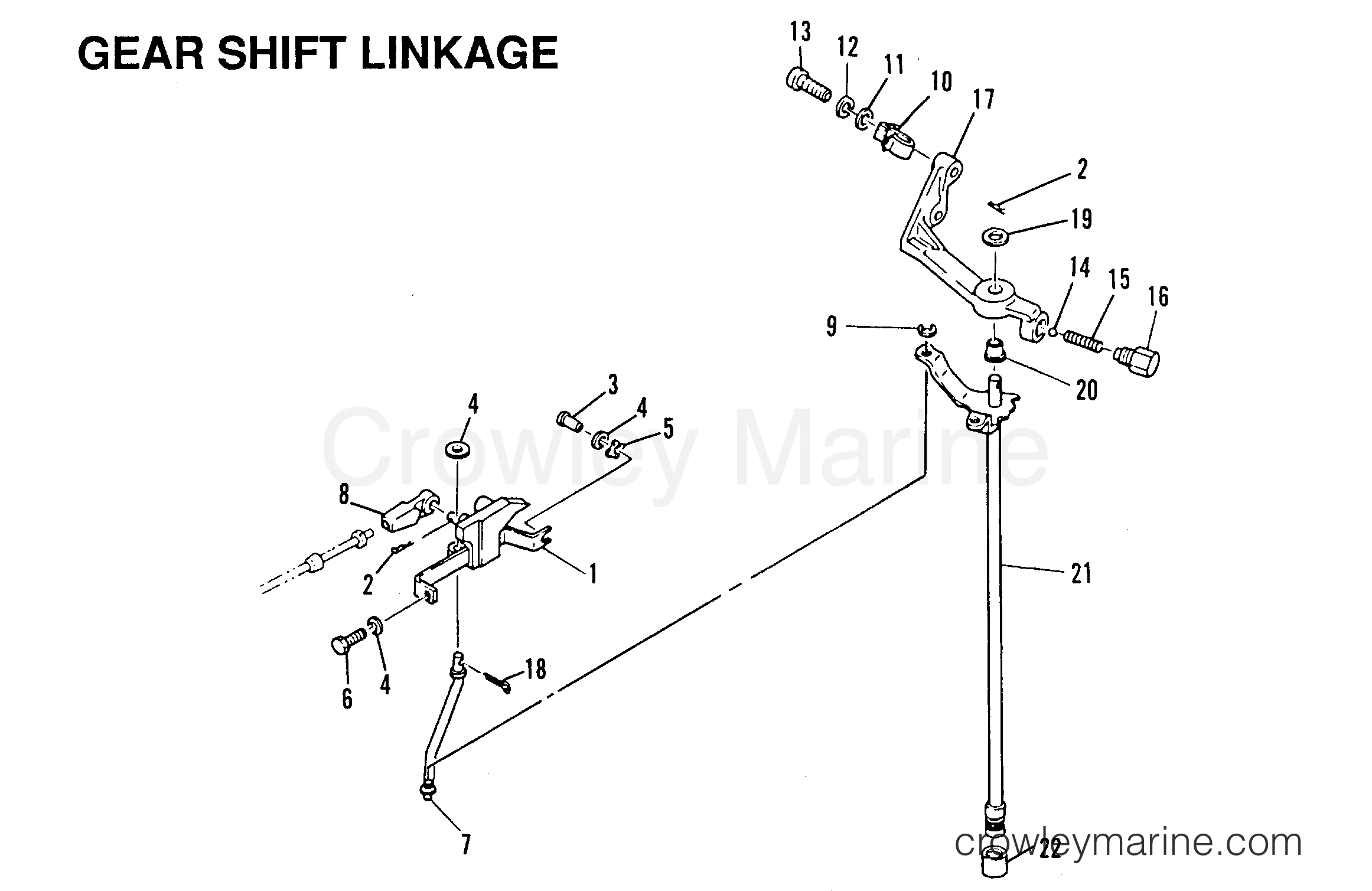 Mercury Outboard Shift Linkage Diagram www.crowleymarine.com