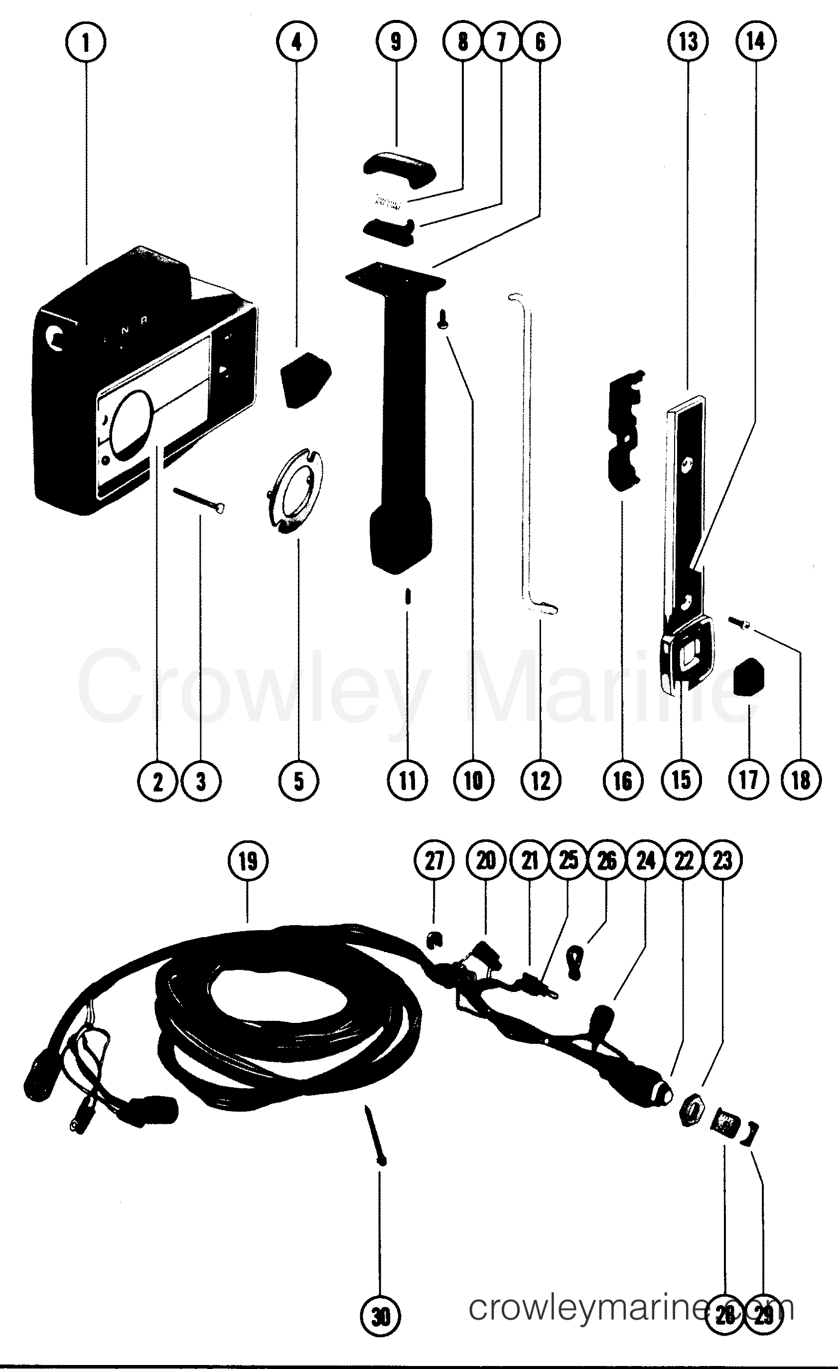 REMOTE CONTROL ASY (87729A15) Various Years Rigging Remote Controls