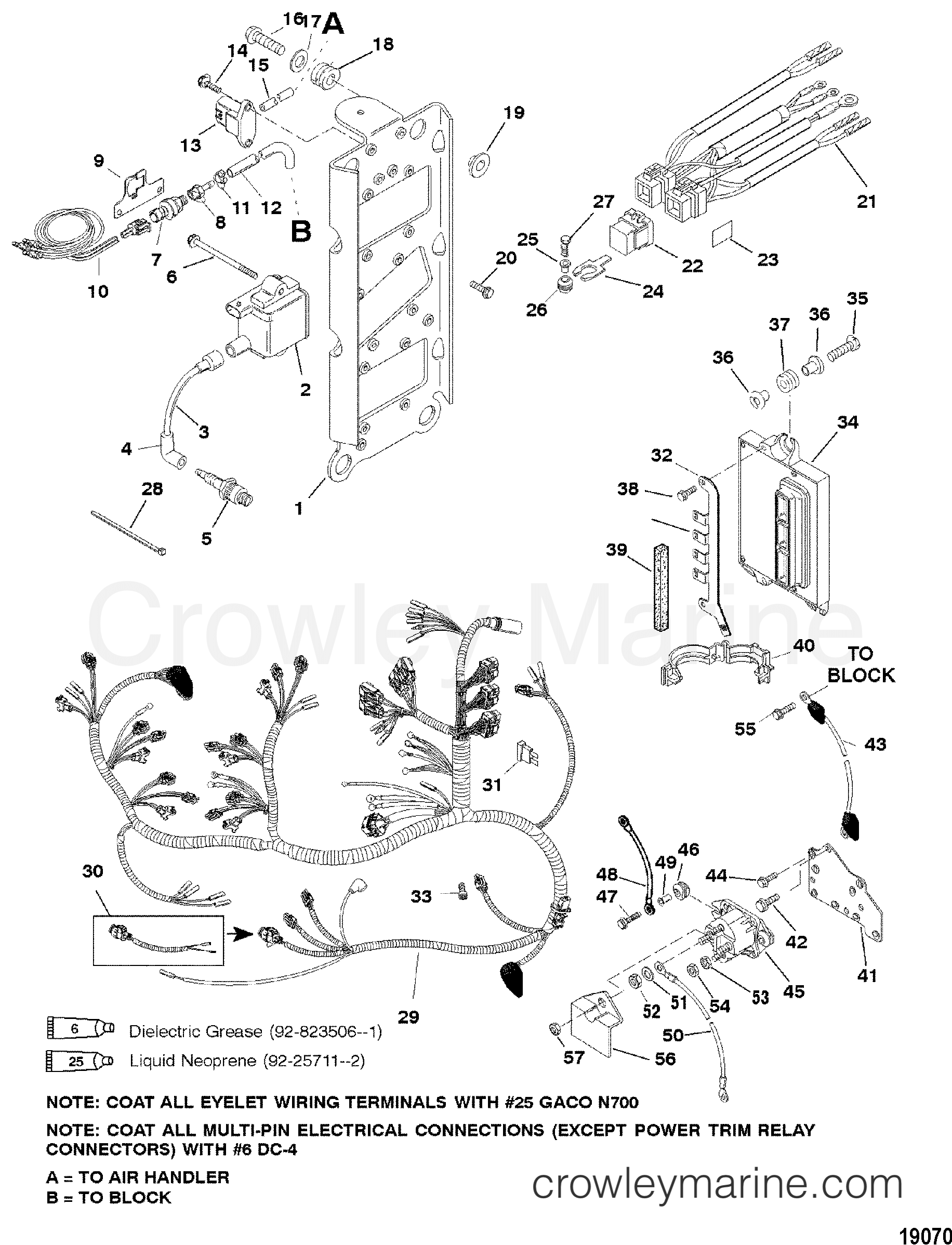 1998 Outboard 225DFI [XL] - 7225483GD - ELECTRICAL COMPONENTS