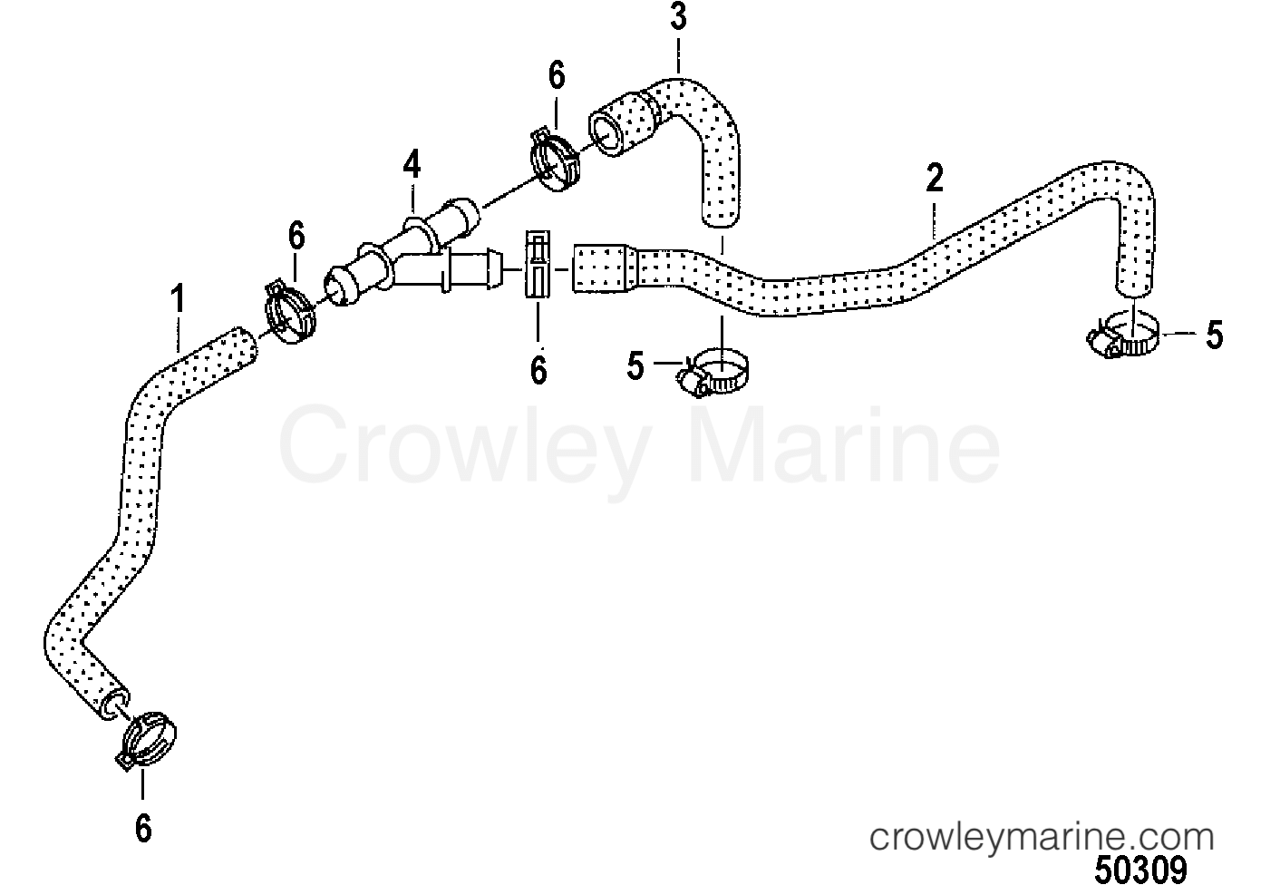 CYLINDER HEAD COVER, BREATHER 2013 Stern Drive 4.2L TDI 4D420002D