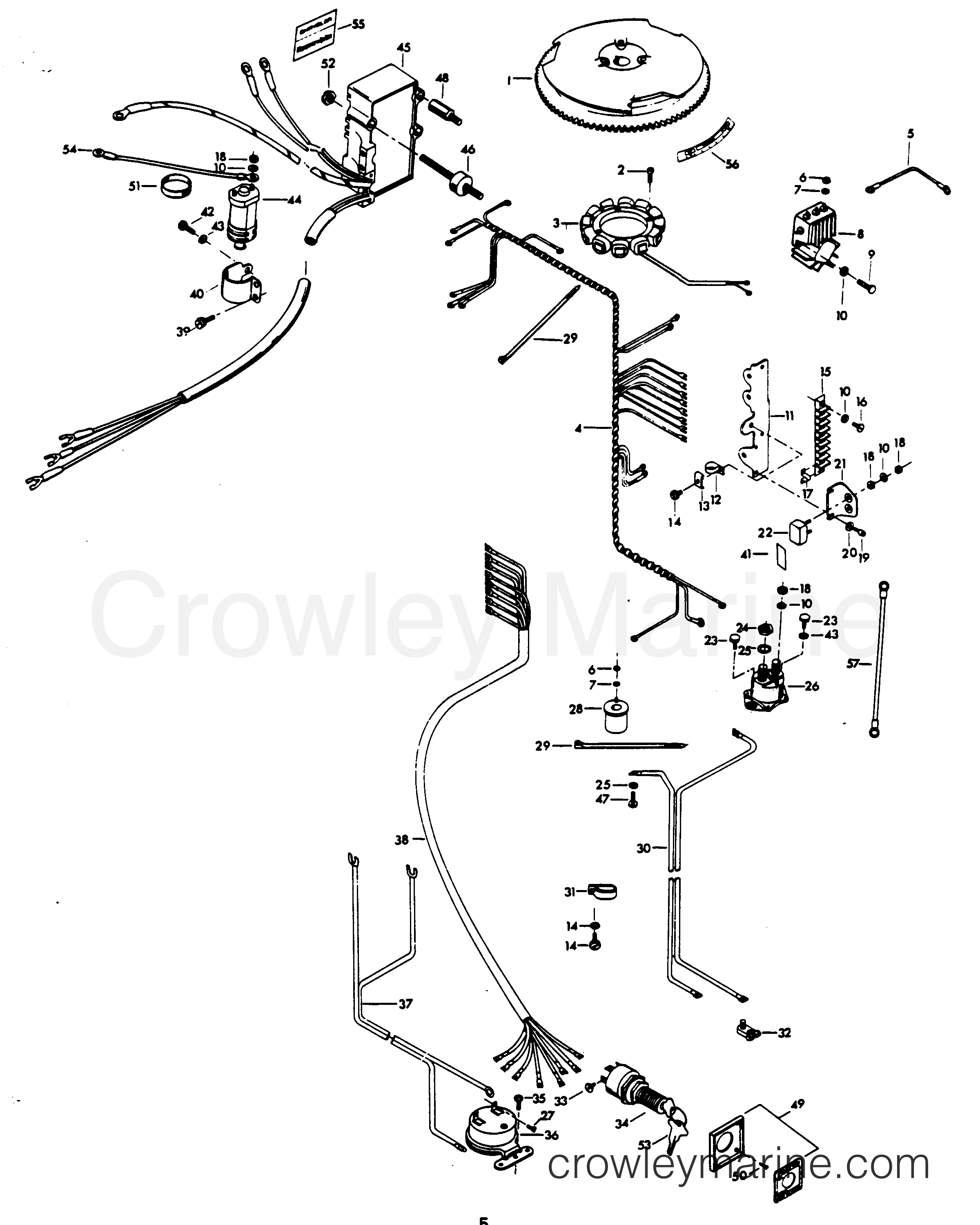 1979 Outboard 140 - 1401B9A - ELECTRICAL COMPONENTS