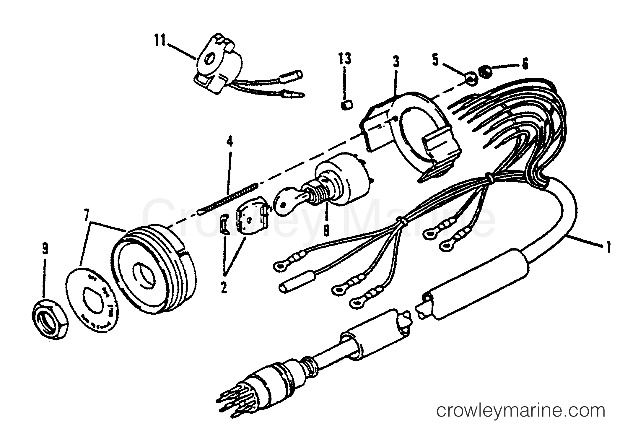 1994 Race Outboard 2.5 [CS EFI] - 1925232PH - KEY SWITCH