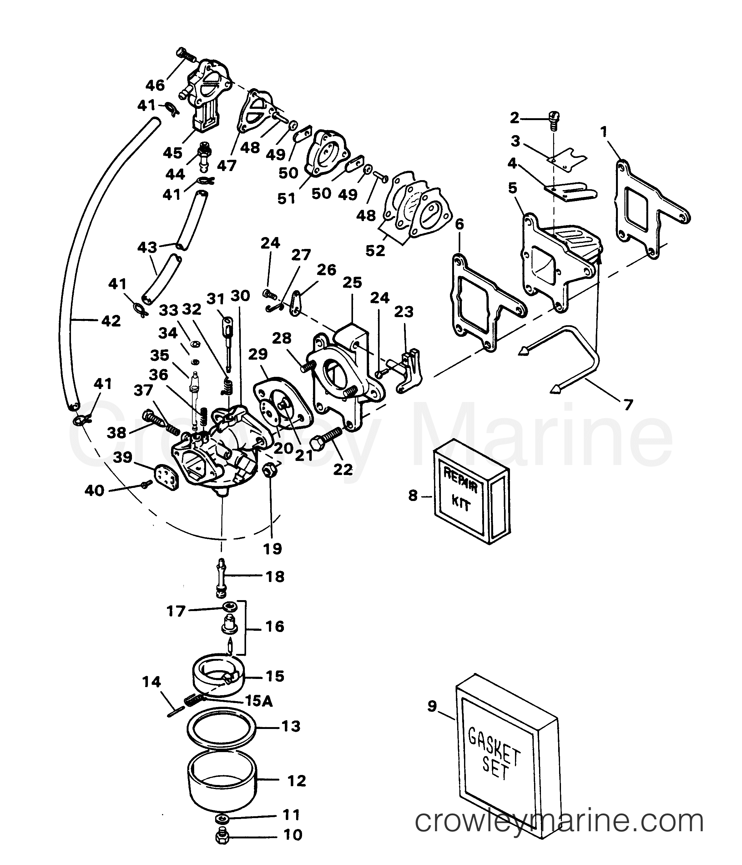 1983 Outboard 7.5 - 71B3D - FUEL SYSTEM