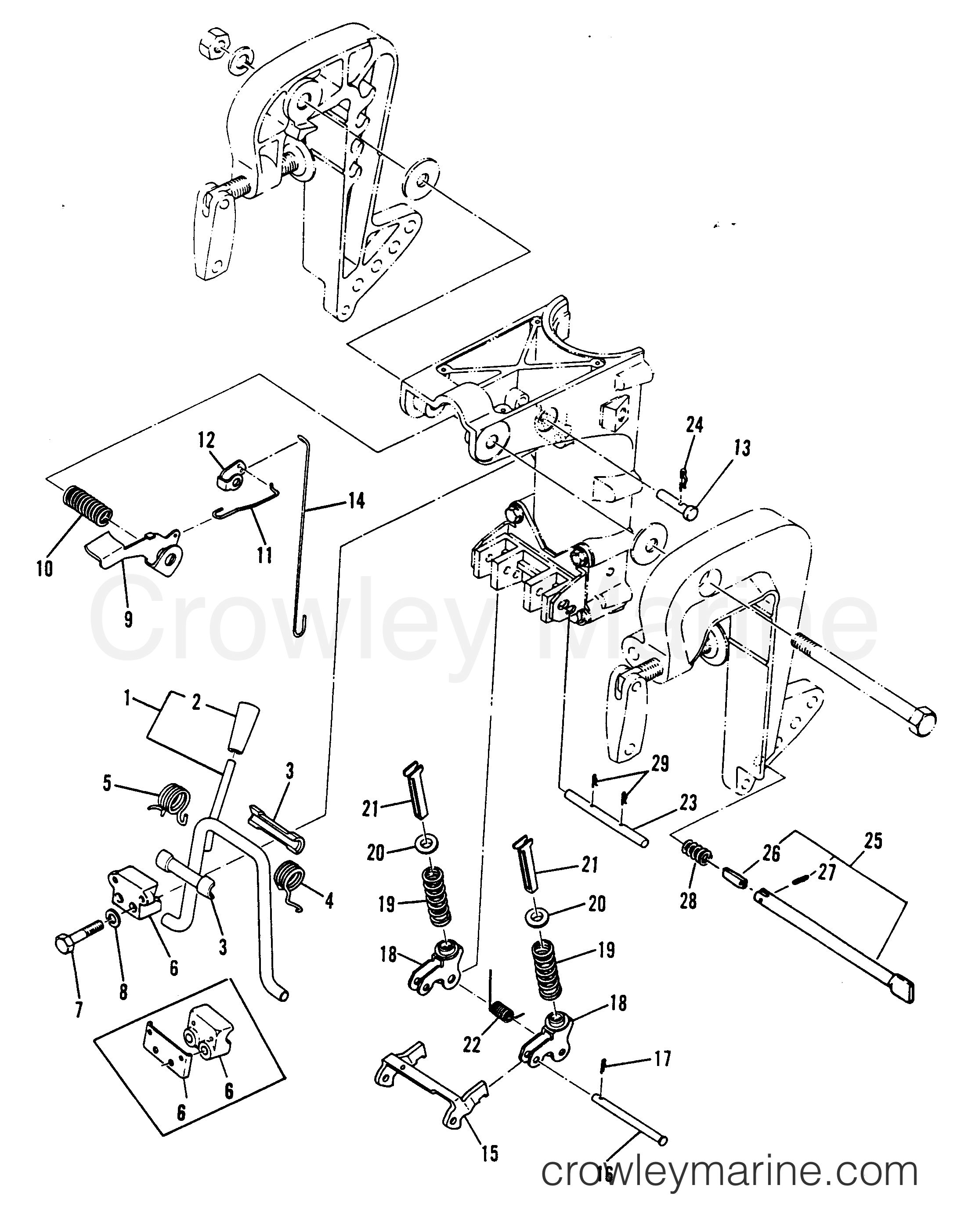 Serial Range Outboard 5A - 661-46595 AND BELOW [ML] - REVERSE LOCK
