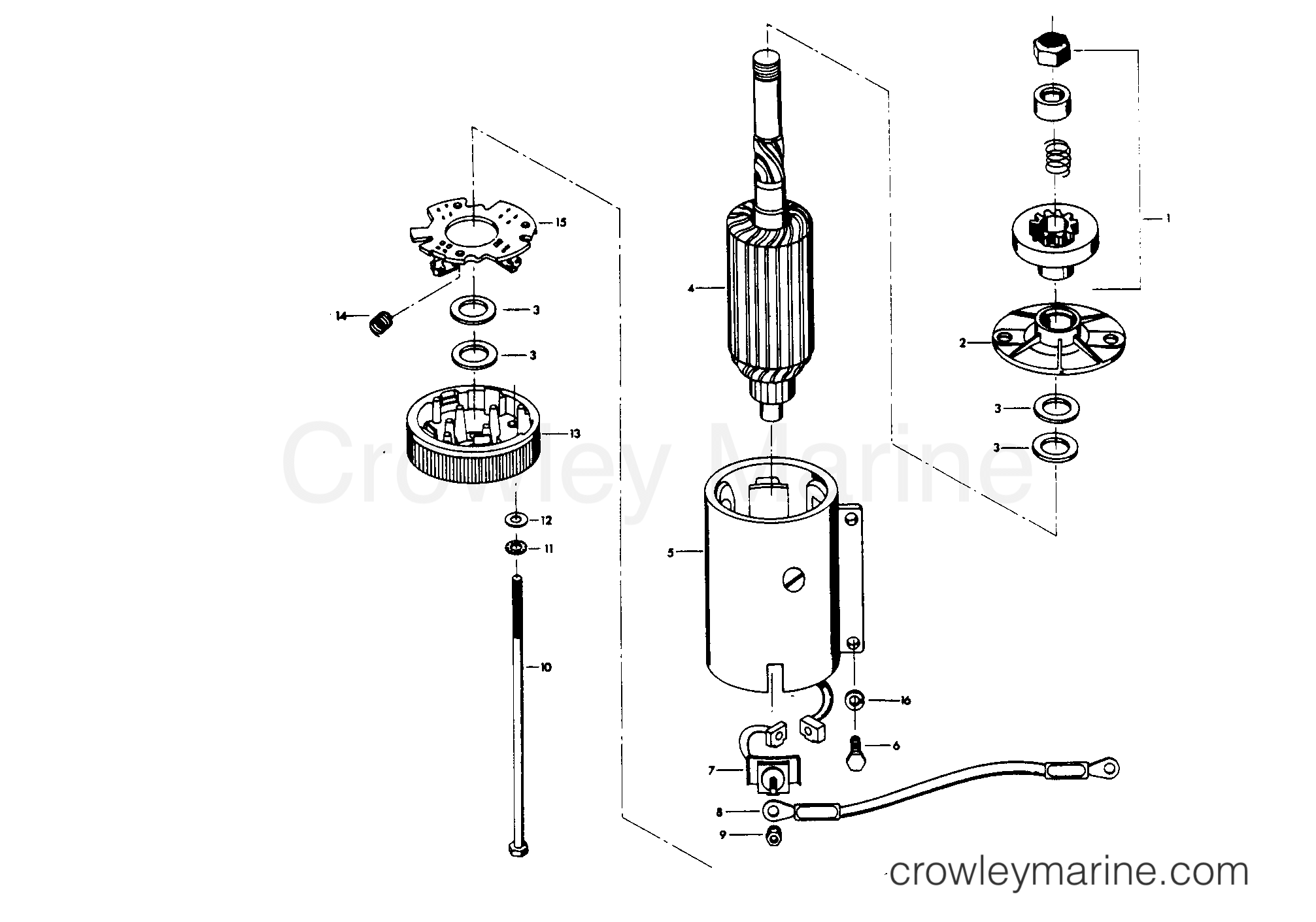 1981 Outboard 55 - 559B1N - STARTER