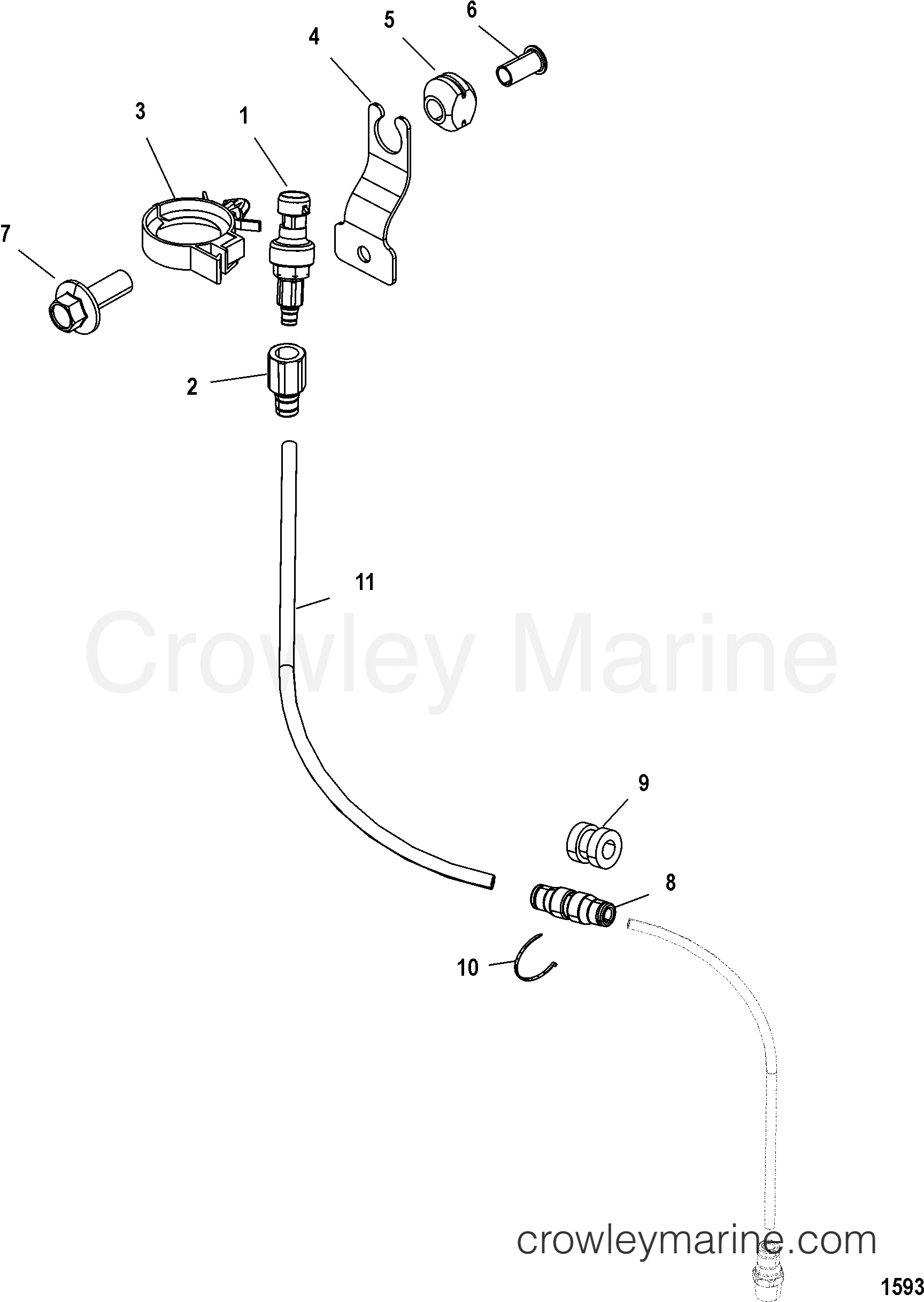 2003 Outboard 200DFI [L DIG] - 7200D73MD - SPEEDOMETER PICKUP