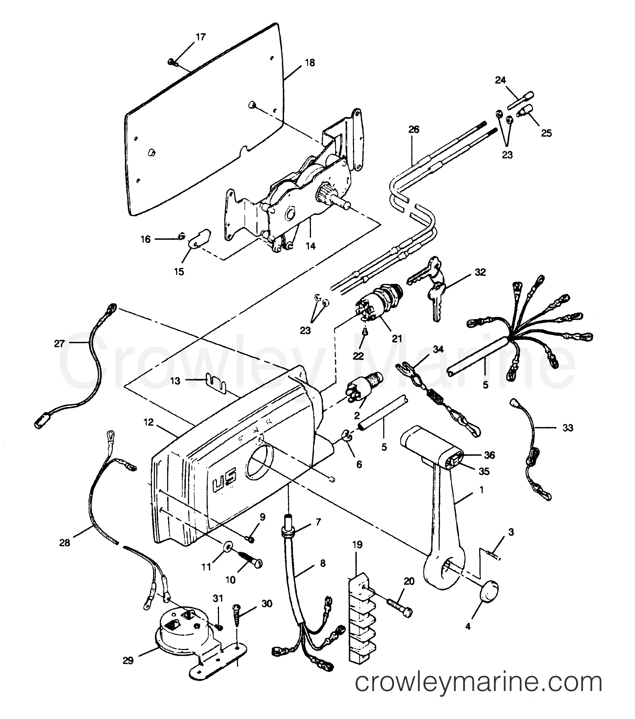 1990 Outboard 50 - 507A90D [Force] - REMOTE CONTROL
