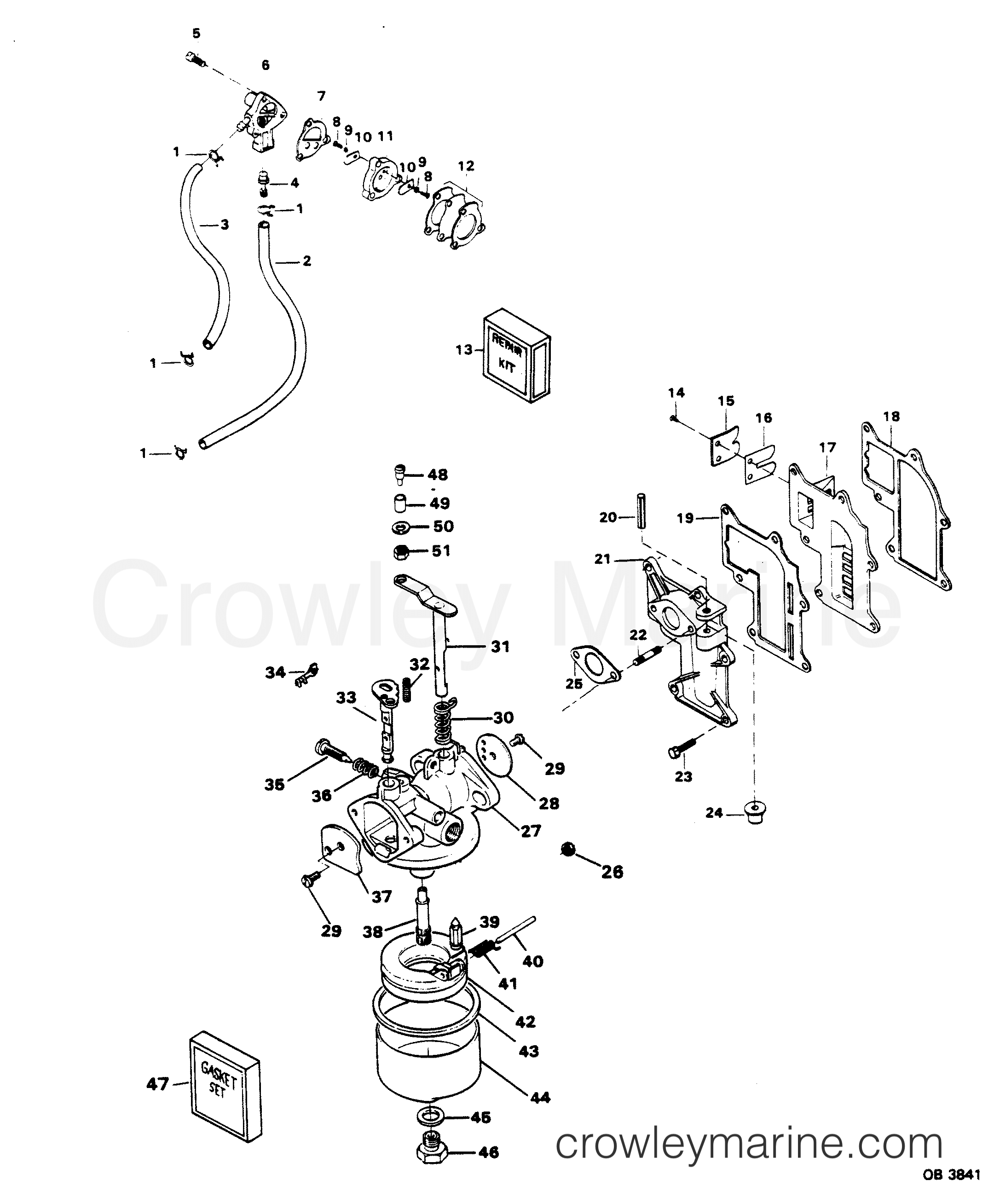 1984 Outboard 15 - 158C4E - FUEL SYSTEM