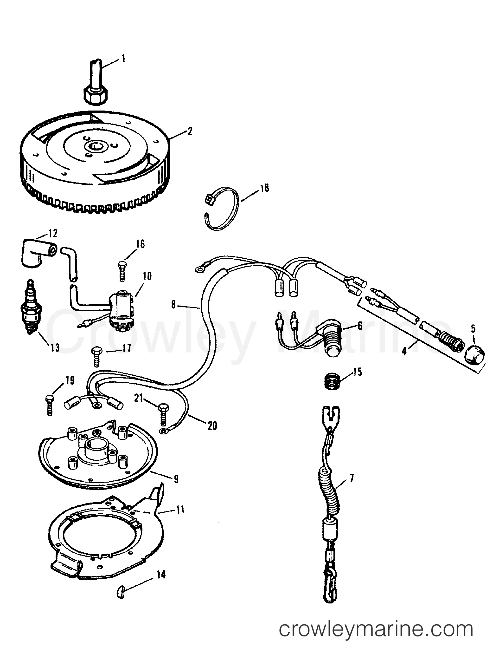 1985 Outboard 9.9 - H0093F85B - IGNITION SYSTEM (SER. # E090400 THRU E127699)