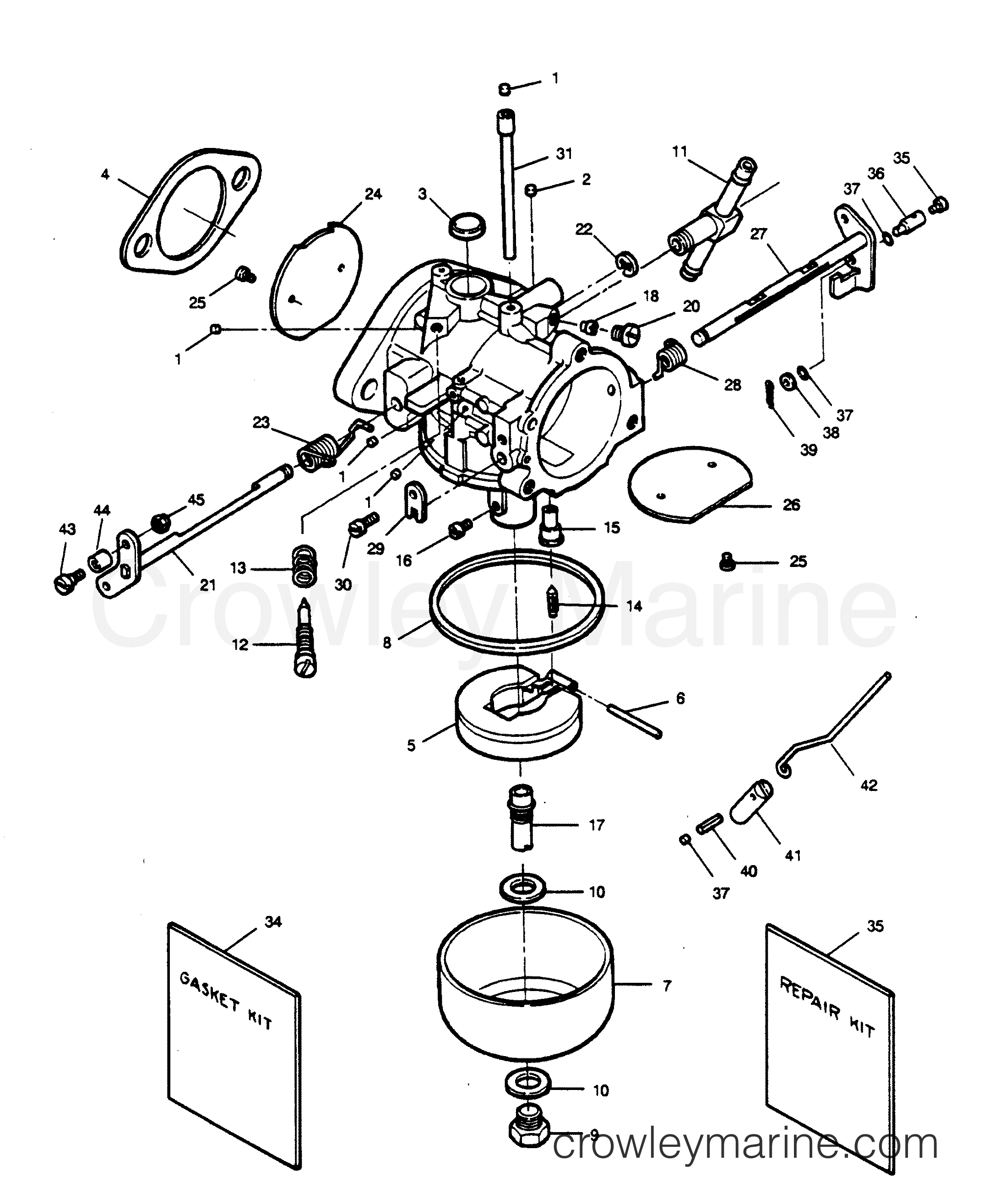 1990 Outboard 50 - 507A90C [Force] - CARBURETOR