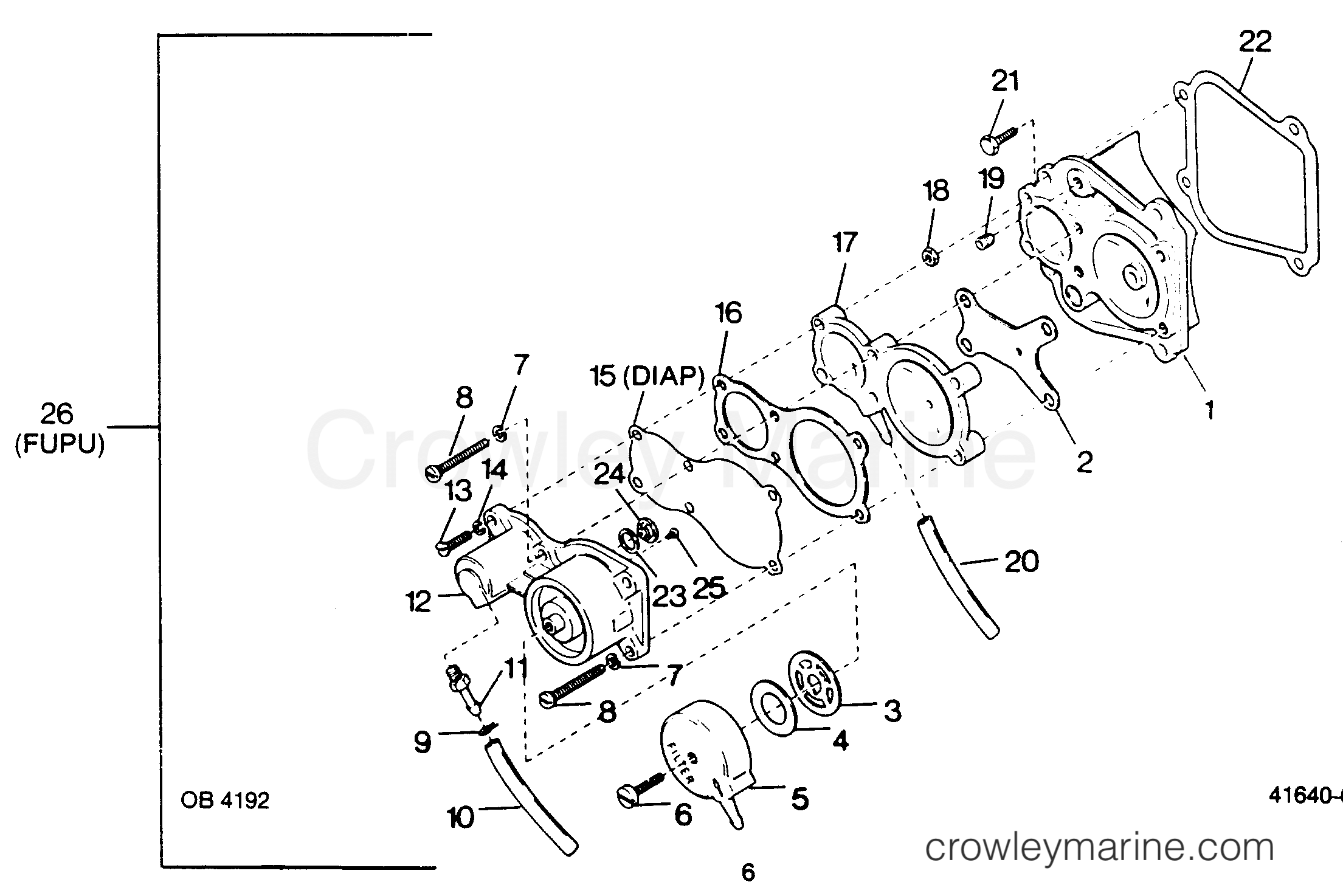 1988 Outboard 50 - 507Y8A [Force] - FUEL PUMP