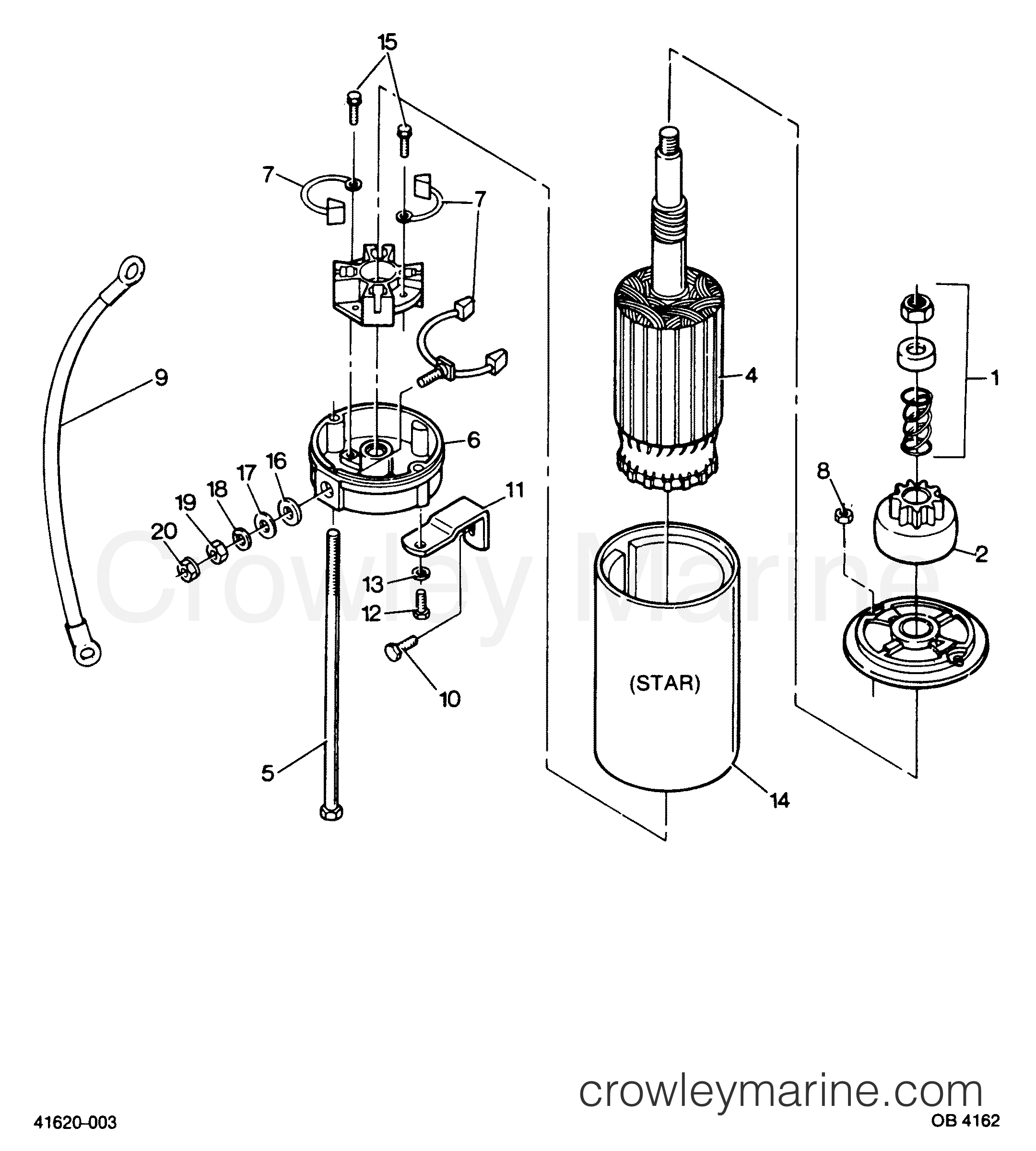 1987 Outboard 85 - 858F7B [Force] - STARTER