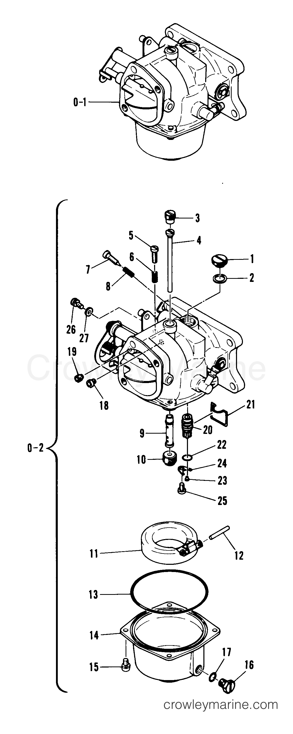 Serial Range Outboard 60 (2 CYL.) - 6F0-000101 AND UP [E] - CARBURETOR