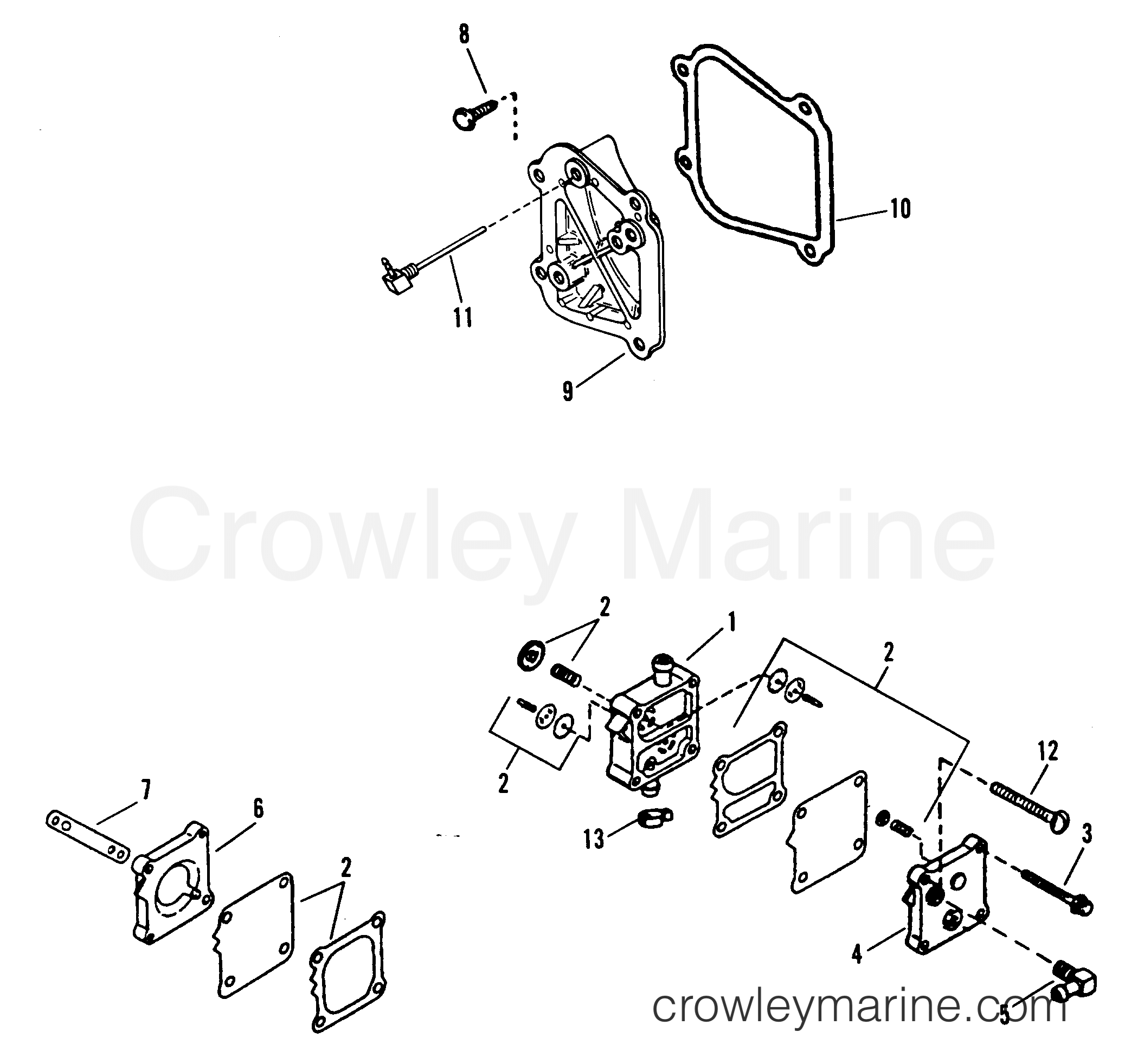 1991 Outboard 70 - H0708E91C [C] - FUEL PUMP ASSEMBLY