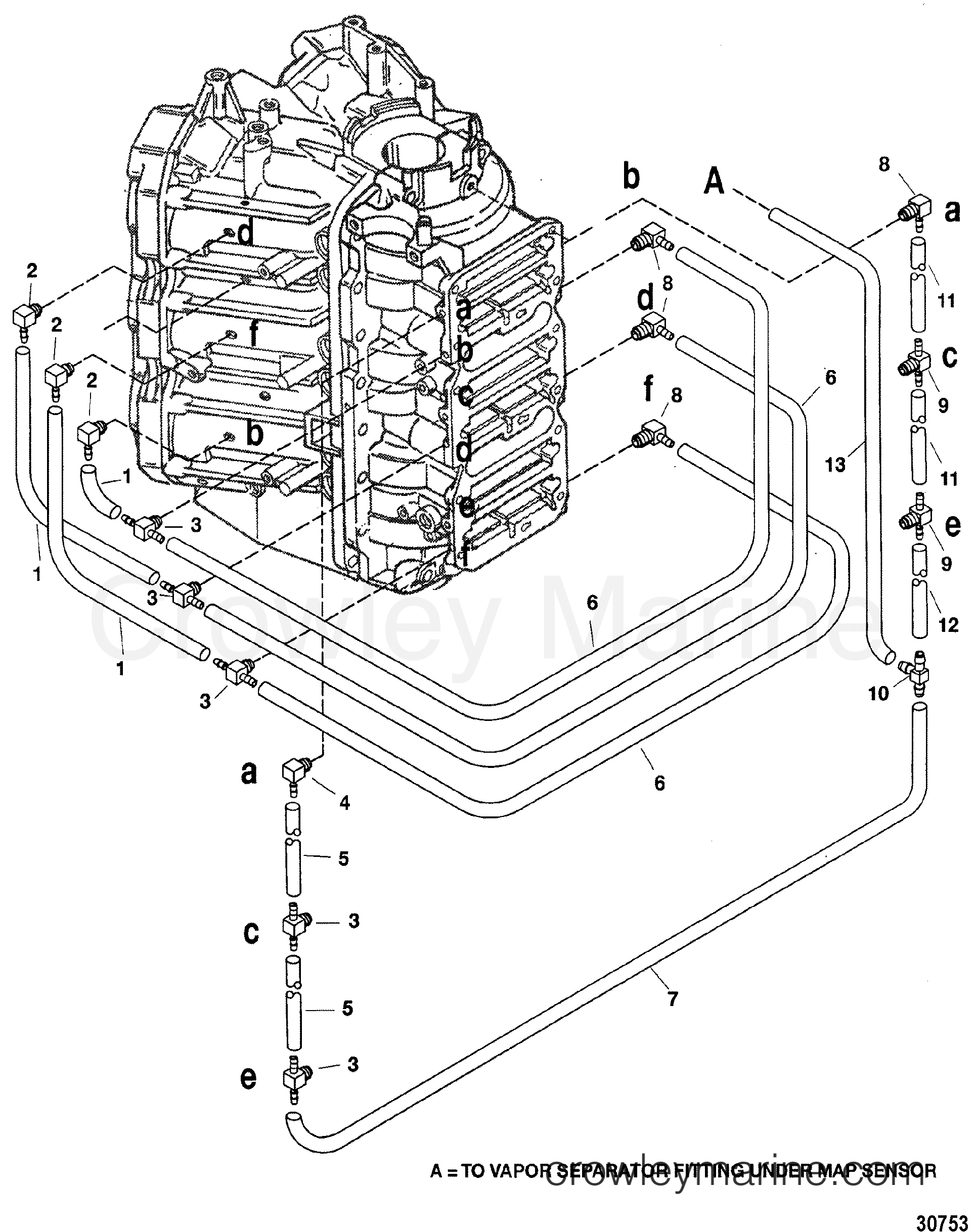 2002 Outboard 250EFI [L PRO XB] - 1256413ZD - BLEED SYSTEM