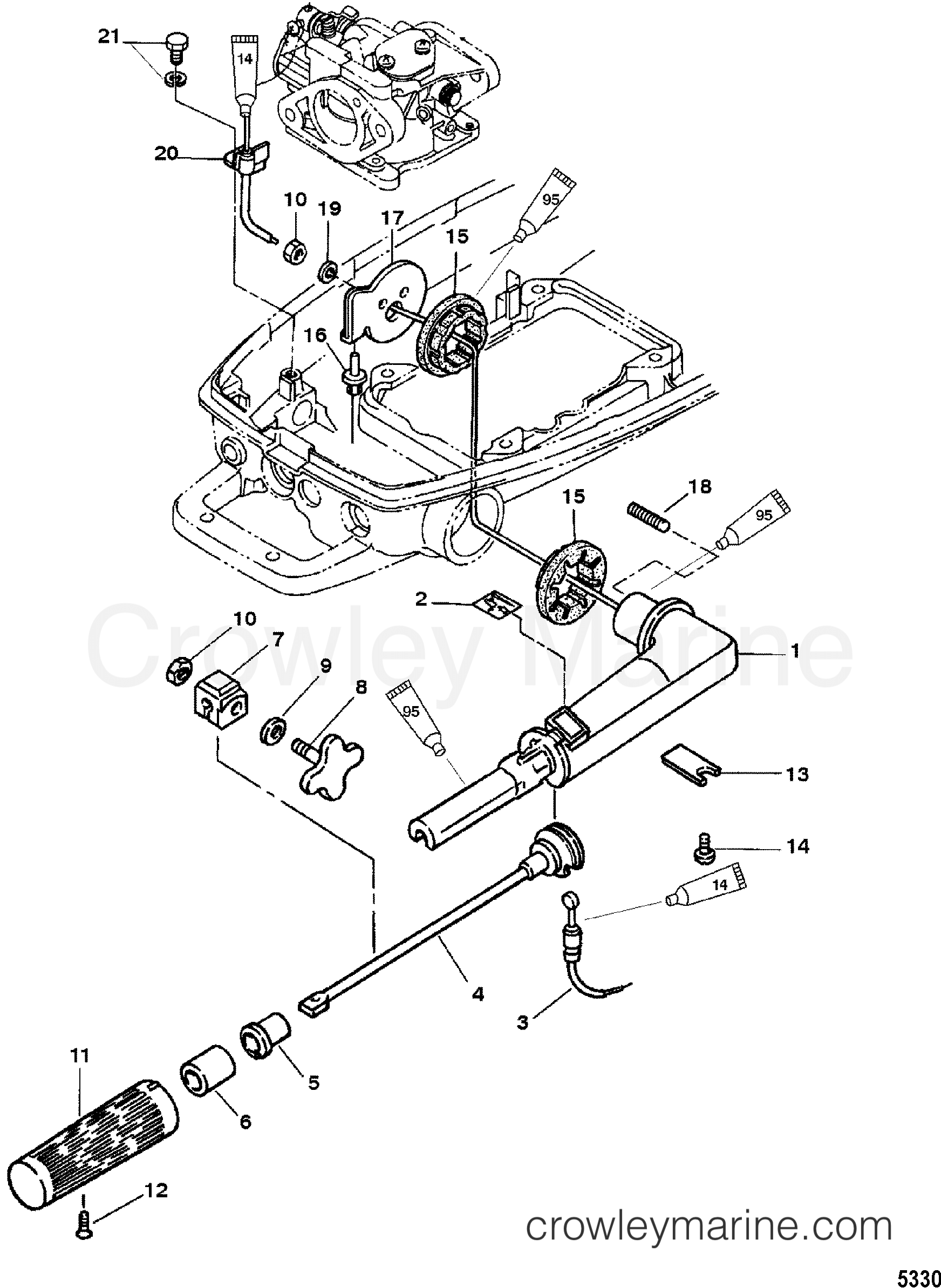 2006 Outboard 4 [ML] - 7004211ZK - THROTTLE COMPONENTS