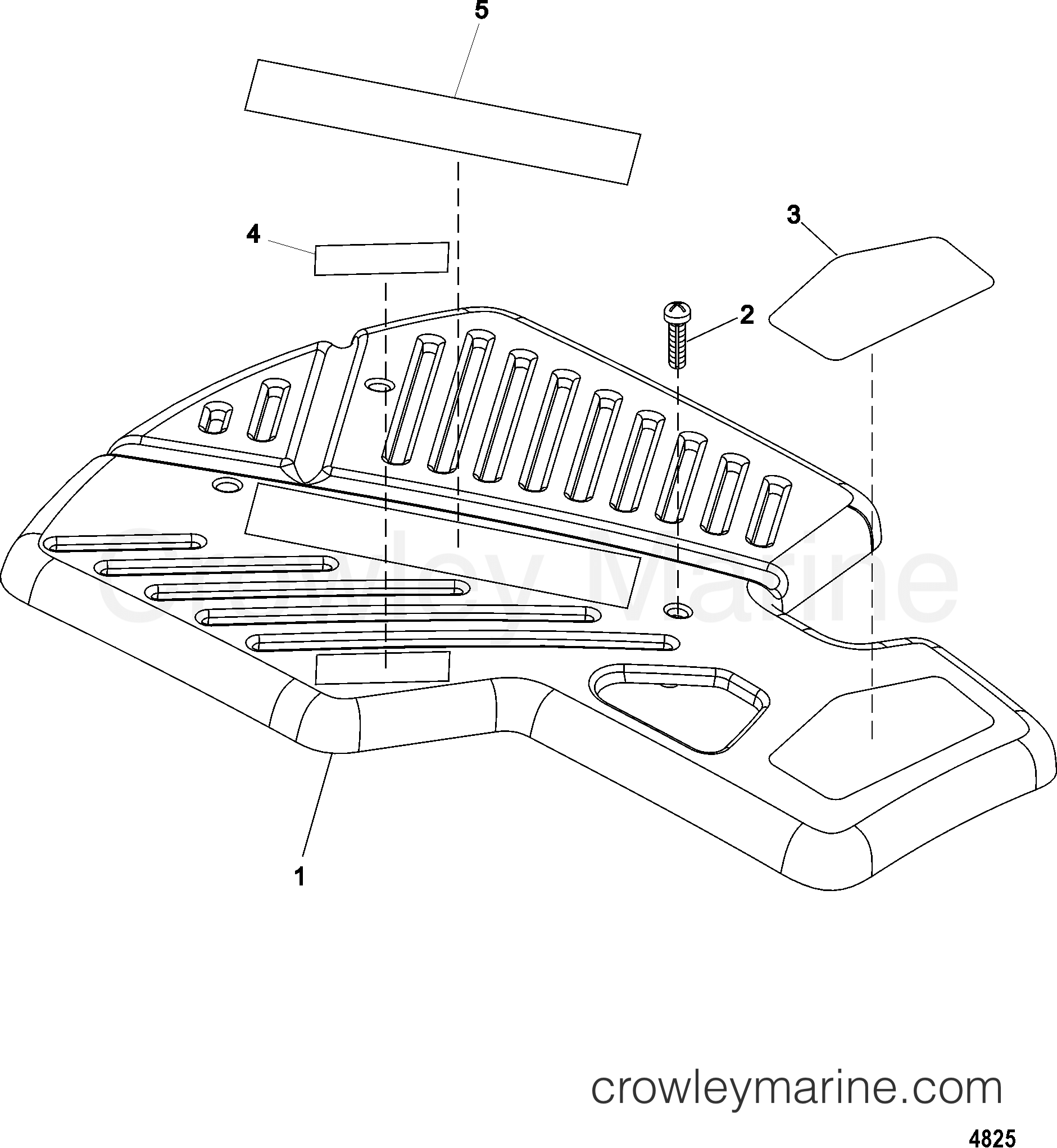 1998 Inboard Engine 8.1L [MPI HORIZ] - 308100281 - ENGINE COVER