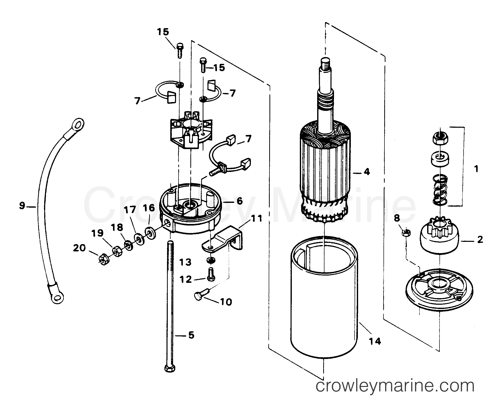 1984 Outboard 85 - 856FC4A [Force] - STARTER