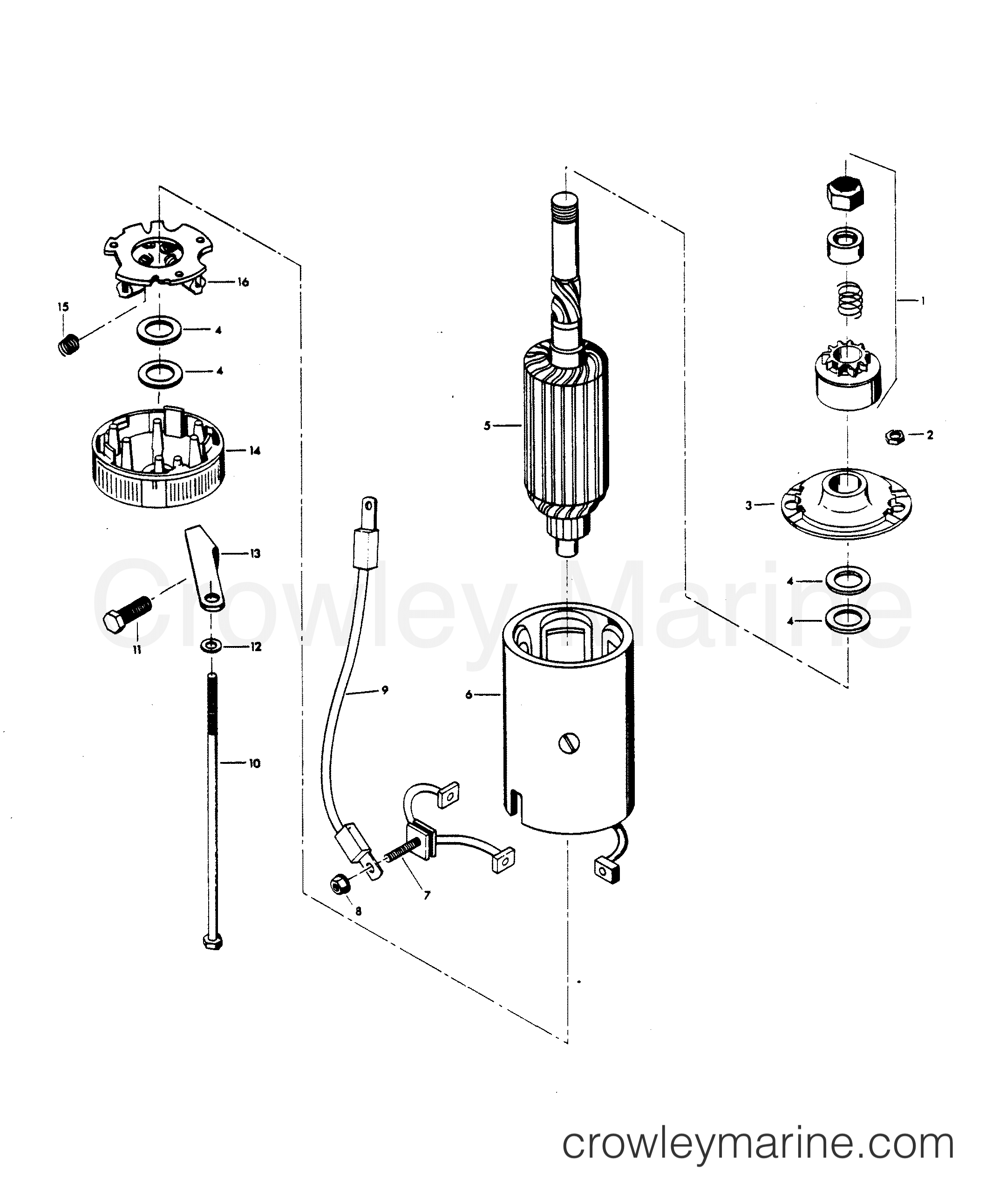1982 Outboard 115 - H1158B82E - STARTER