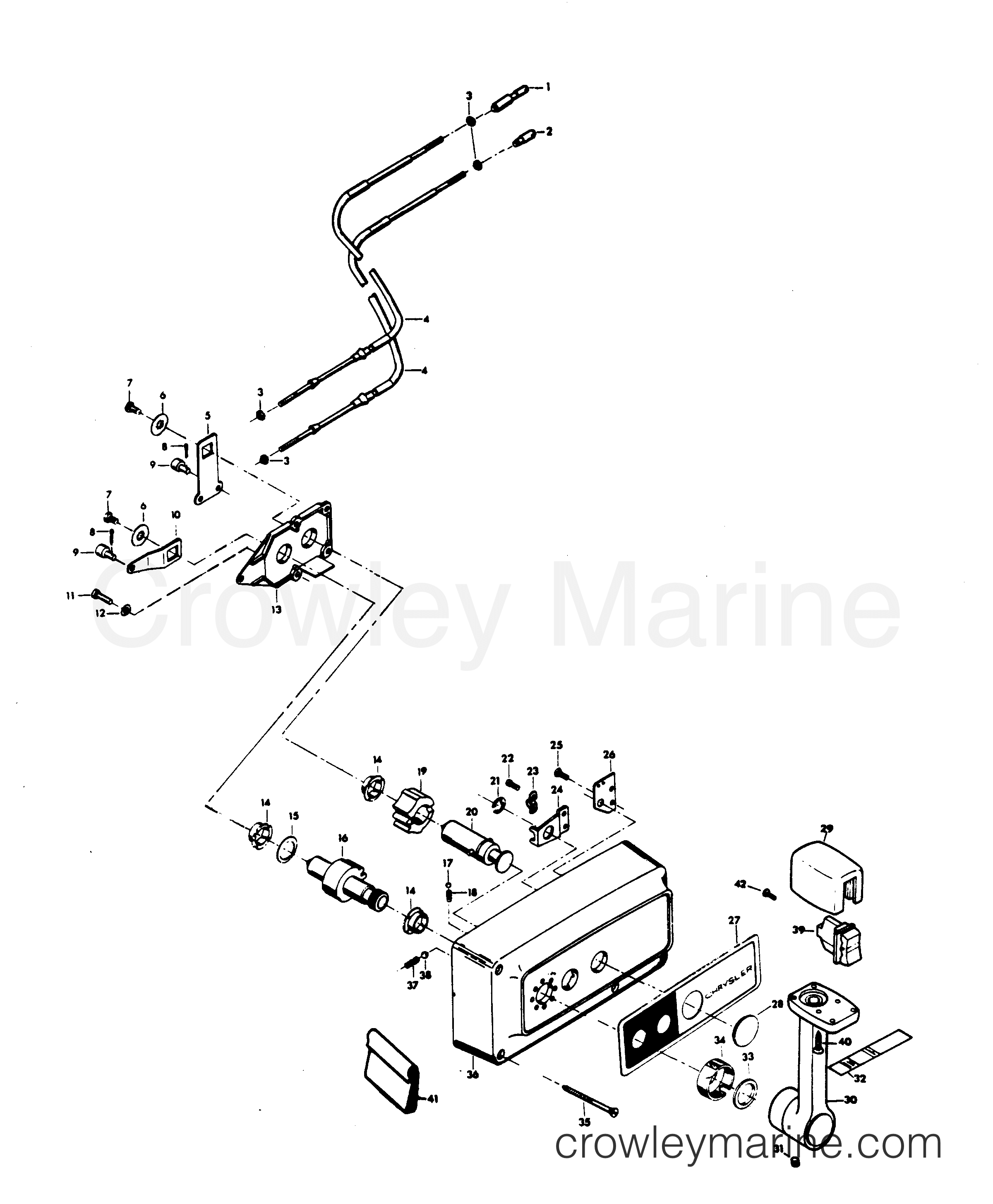 1979 Outboard 140 - H1409H79B - REMOTE CONTROL