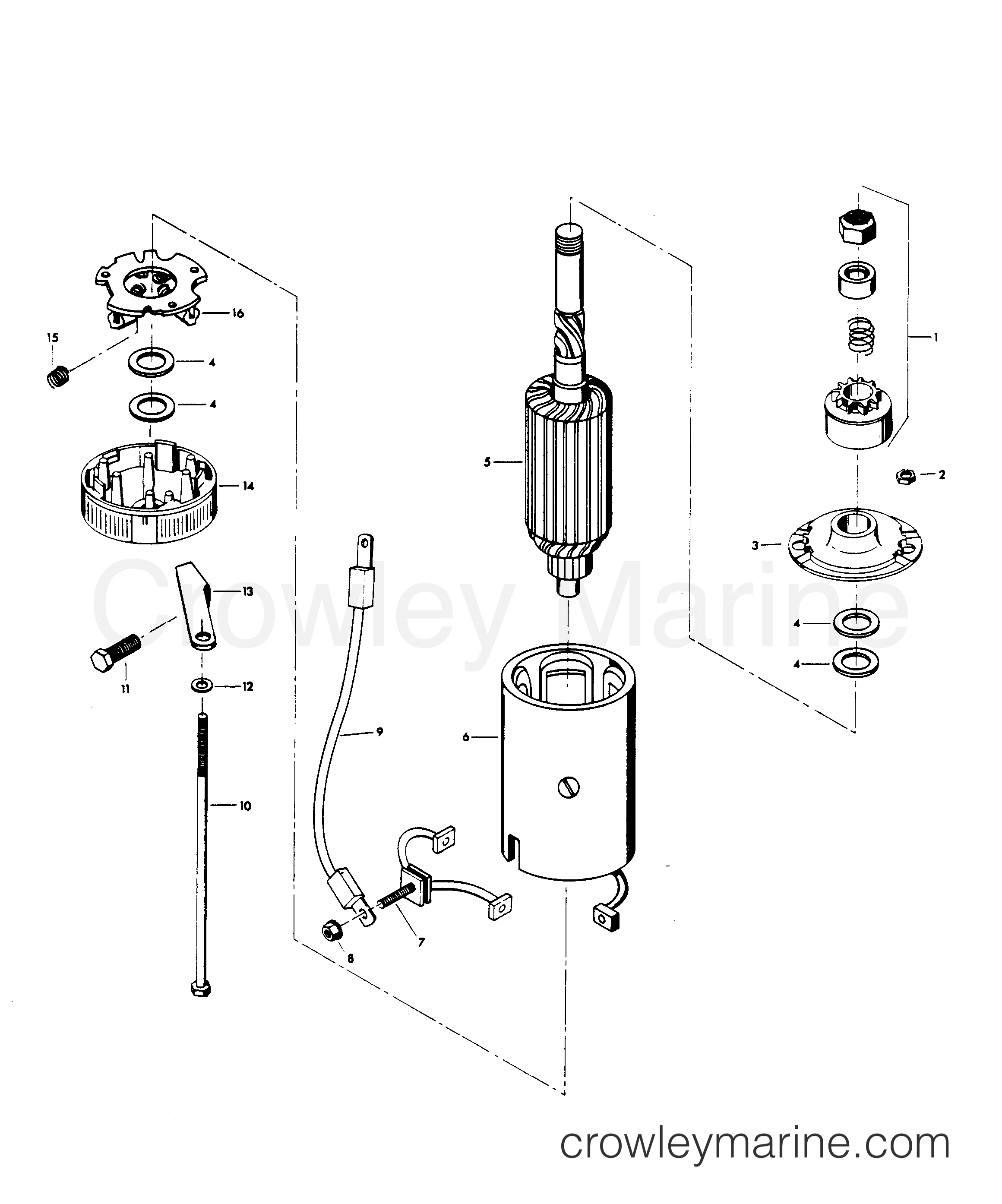 1983 Outboard 115 - 1158B3F - STARTER