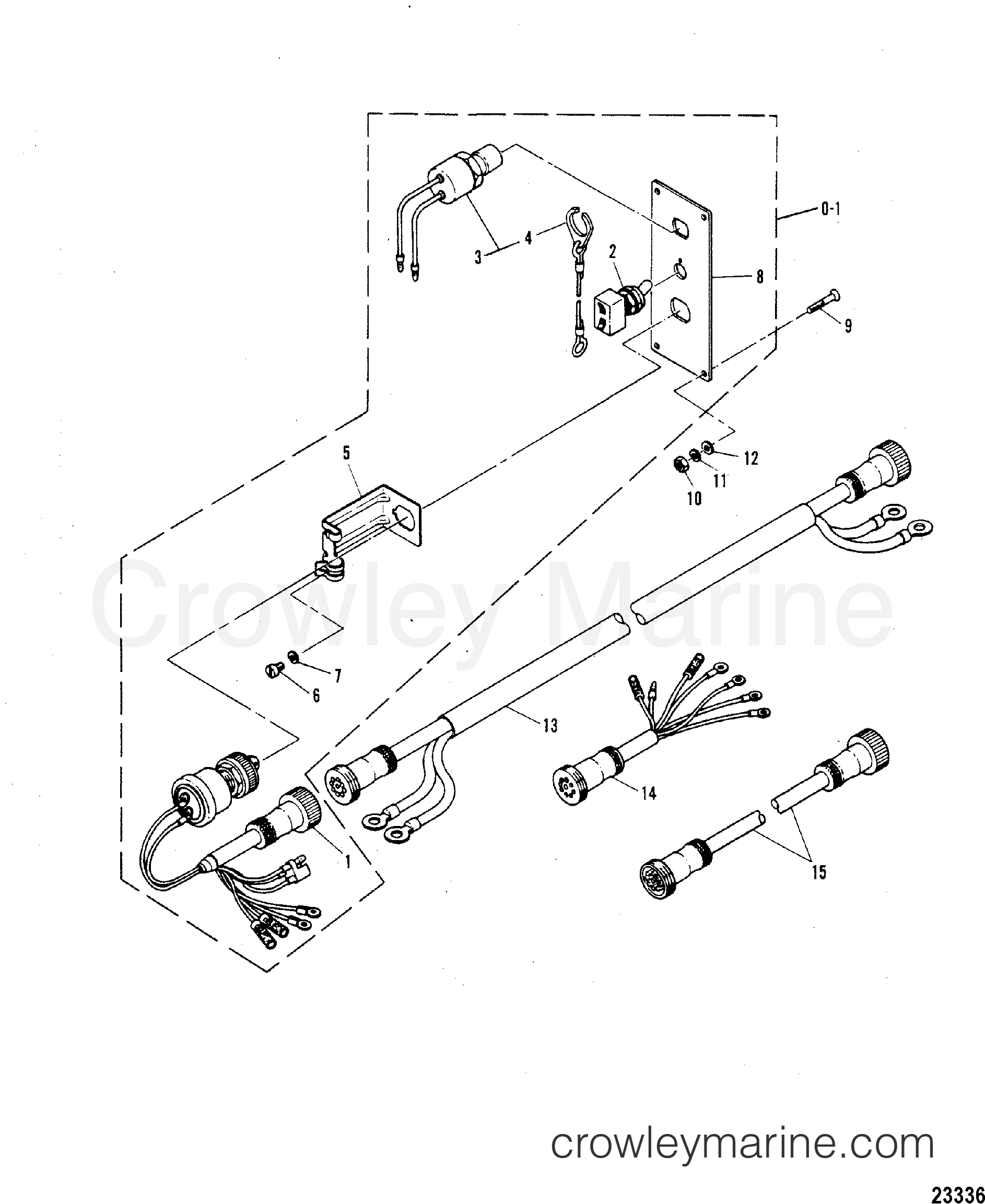 1978 Outboard 60 [EL] - 7060528 - SWITCH PANEL