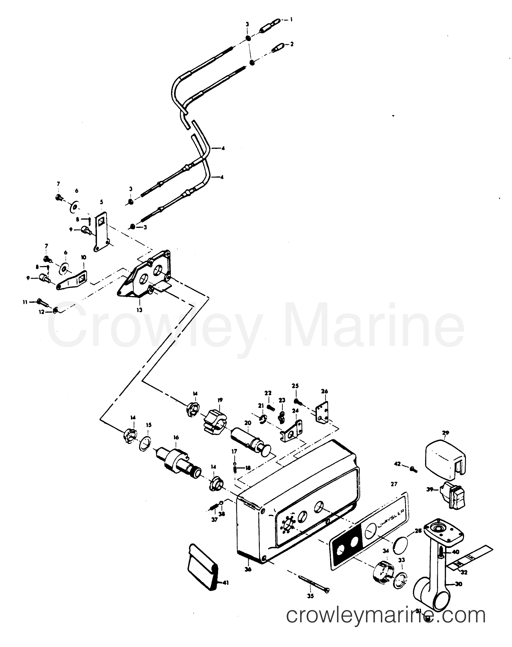 1979 Outboard 115 - H1151H79A - REMOTE CONTROL