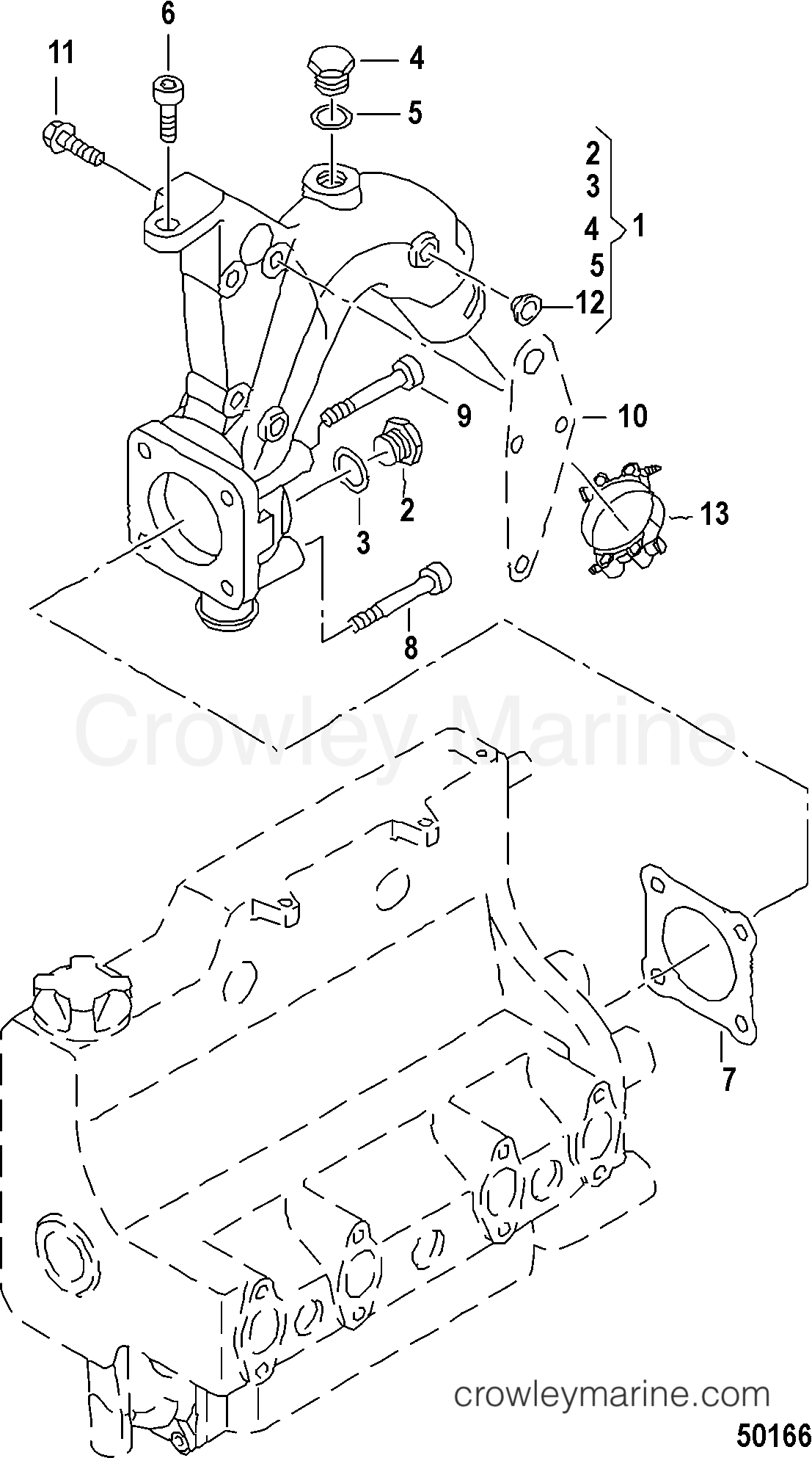 2012 Inboard Engine 1.9L TDI - 3D190020D - EXHAUST PIPE, SDI