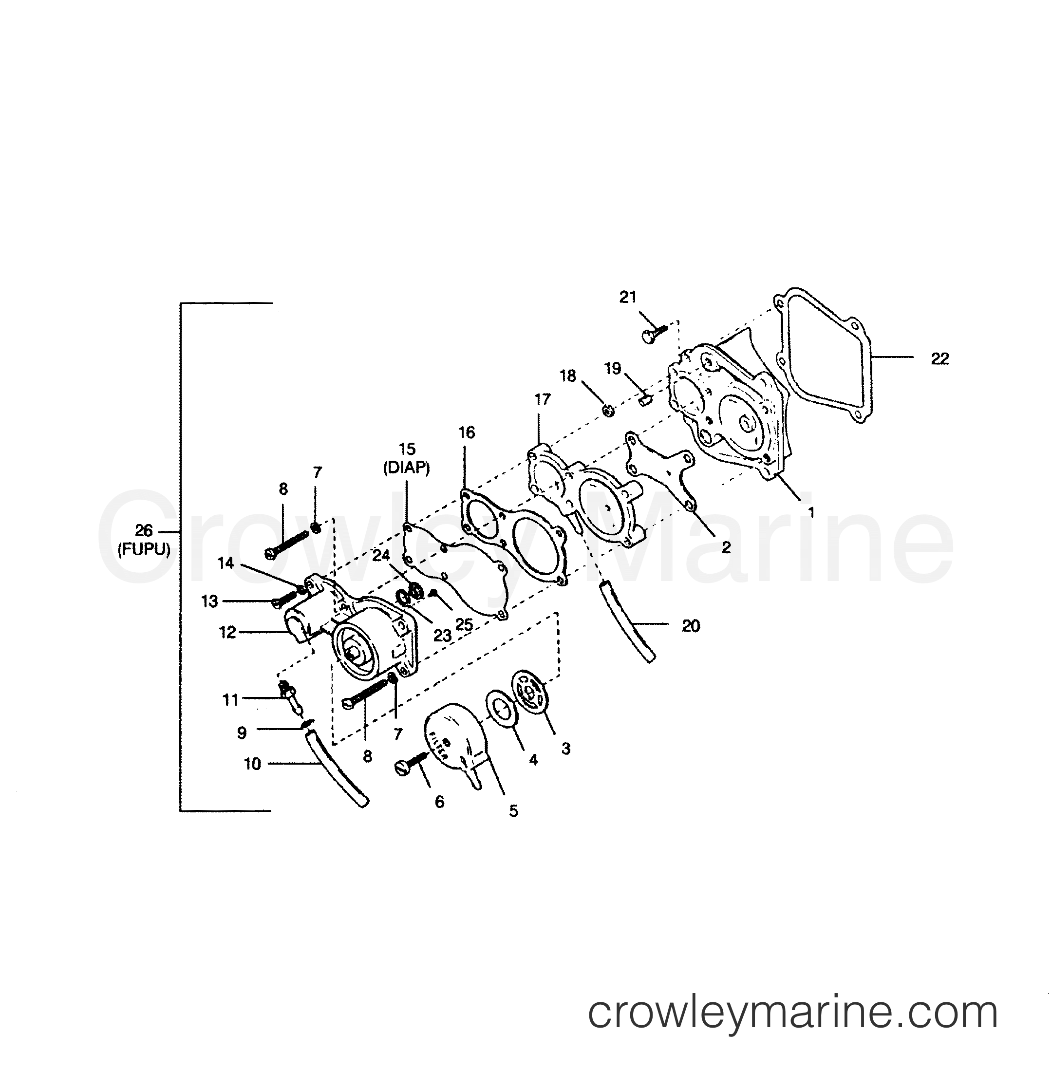 1991 Outboard 50 - 507A91A [Force] - FUEL PUMP