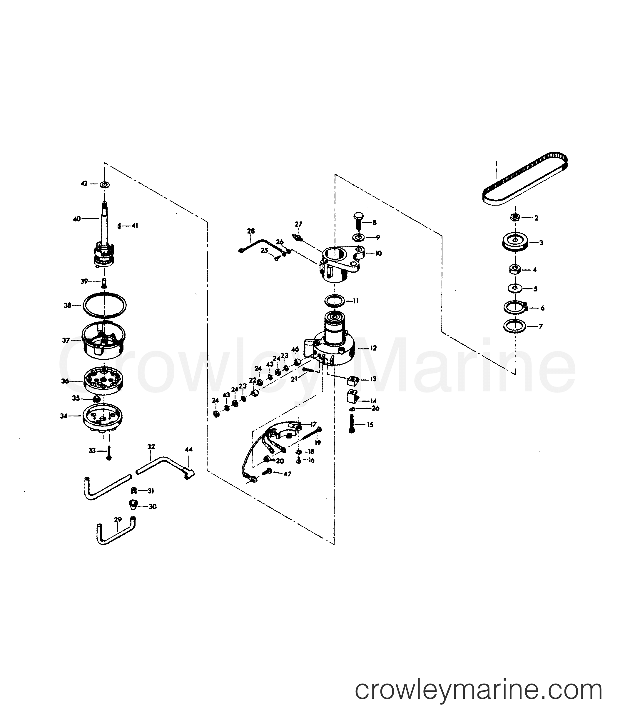 1979 Outboard 75 - H0759H79A - DISTRIBUTOR